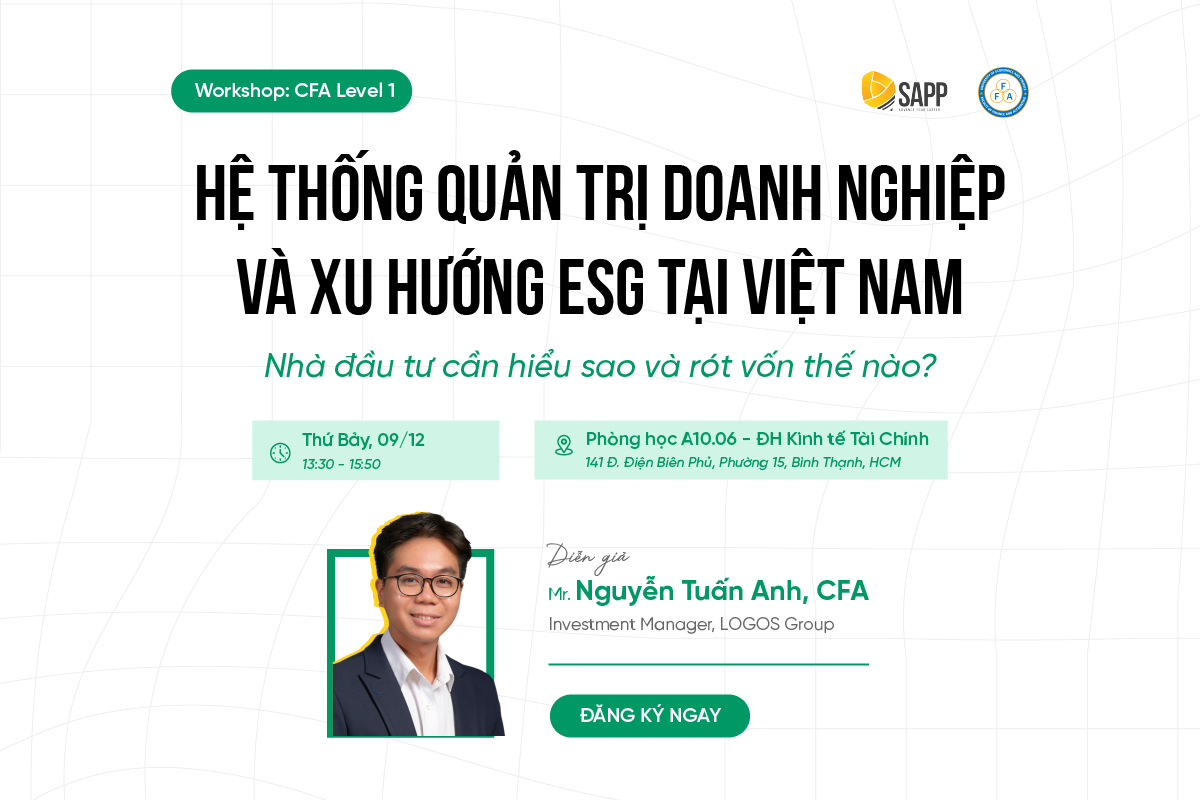 Workshop CFA: Hệ thống Quản trị doanh nghiệp và xu hướng ESG tại Việt Nam