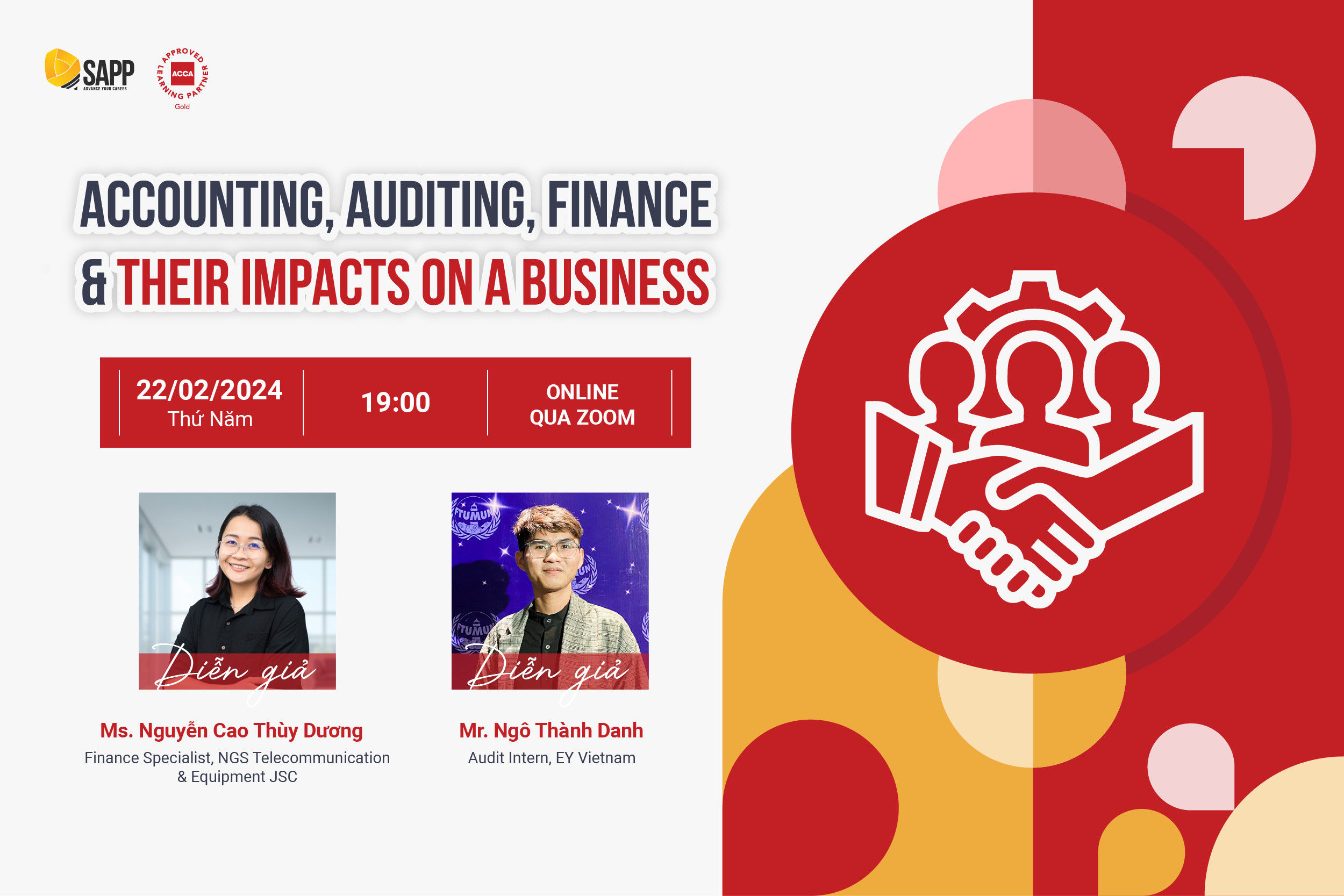 Webinar "Accounting, Auditing, Finance & Their Impacts On A Business"
