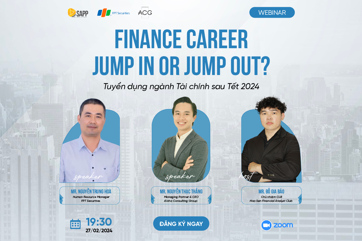 Webinar: Finance Career: jump in or jump out?