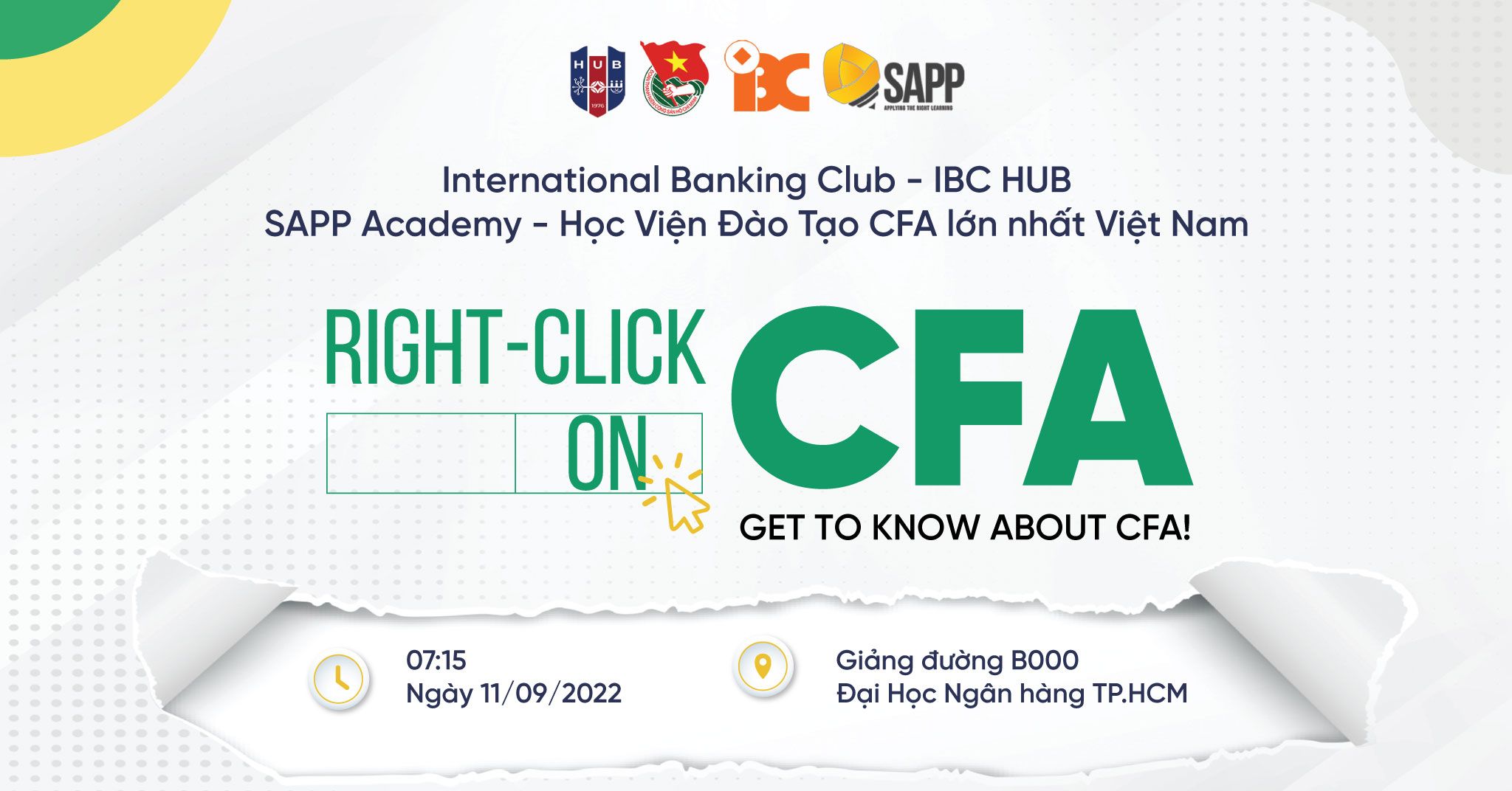 Hội thảo Right Click On CFA: GET TO KNOW ABOUT CFA