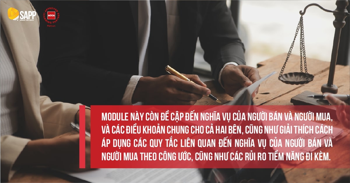 F4 ACCA đề cập tới nghĩa vụ của người mua và người bán