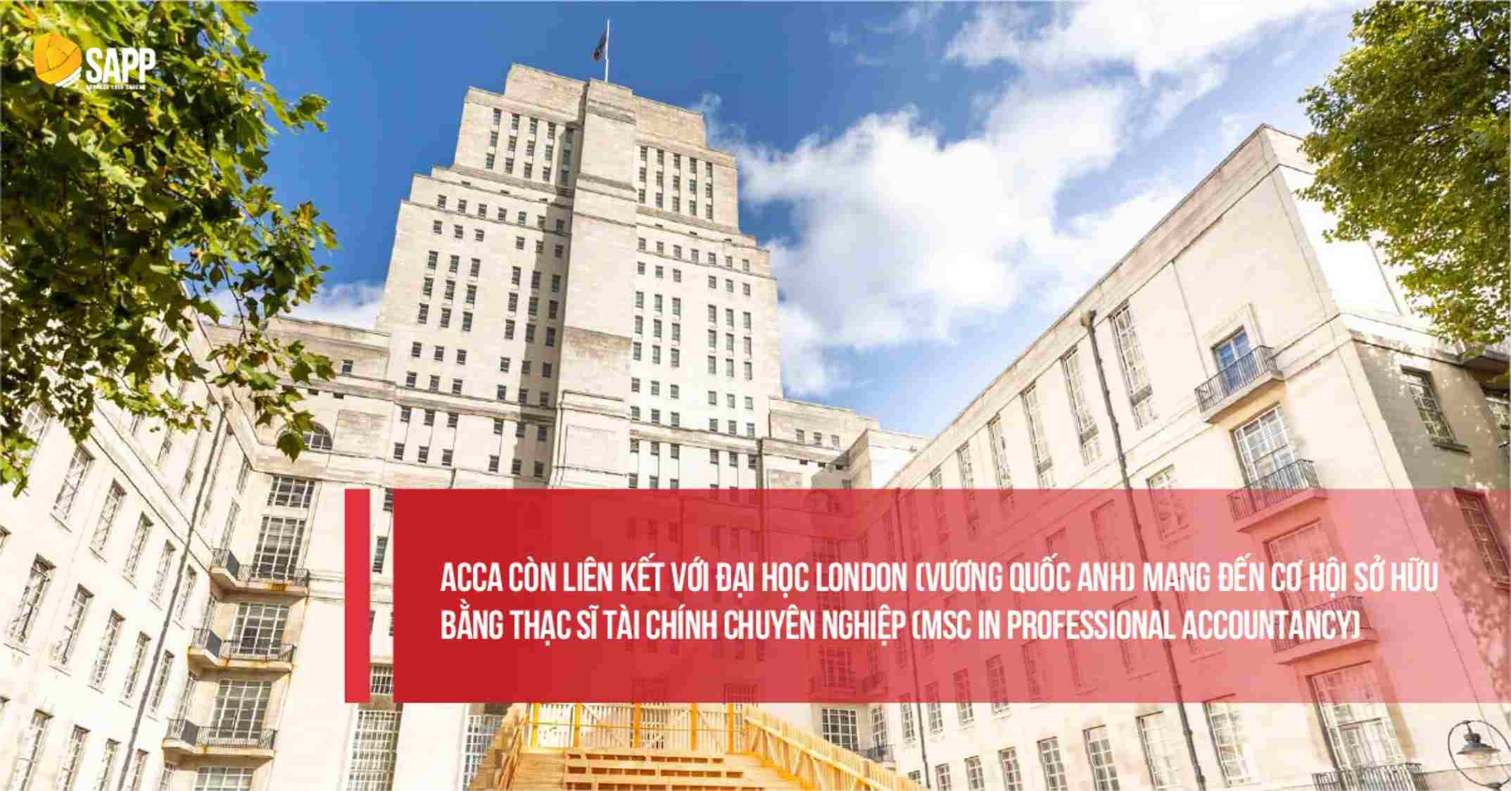 Chương trình học ACCA lấy bằng thạc sỹ tại Đại học London 