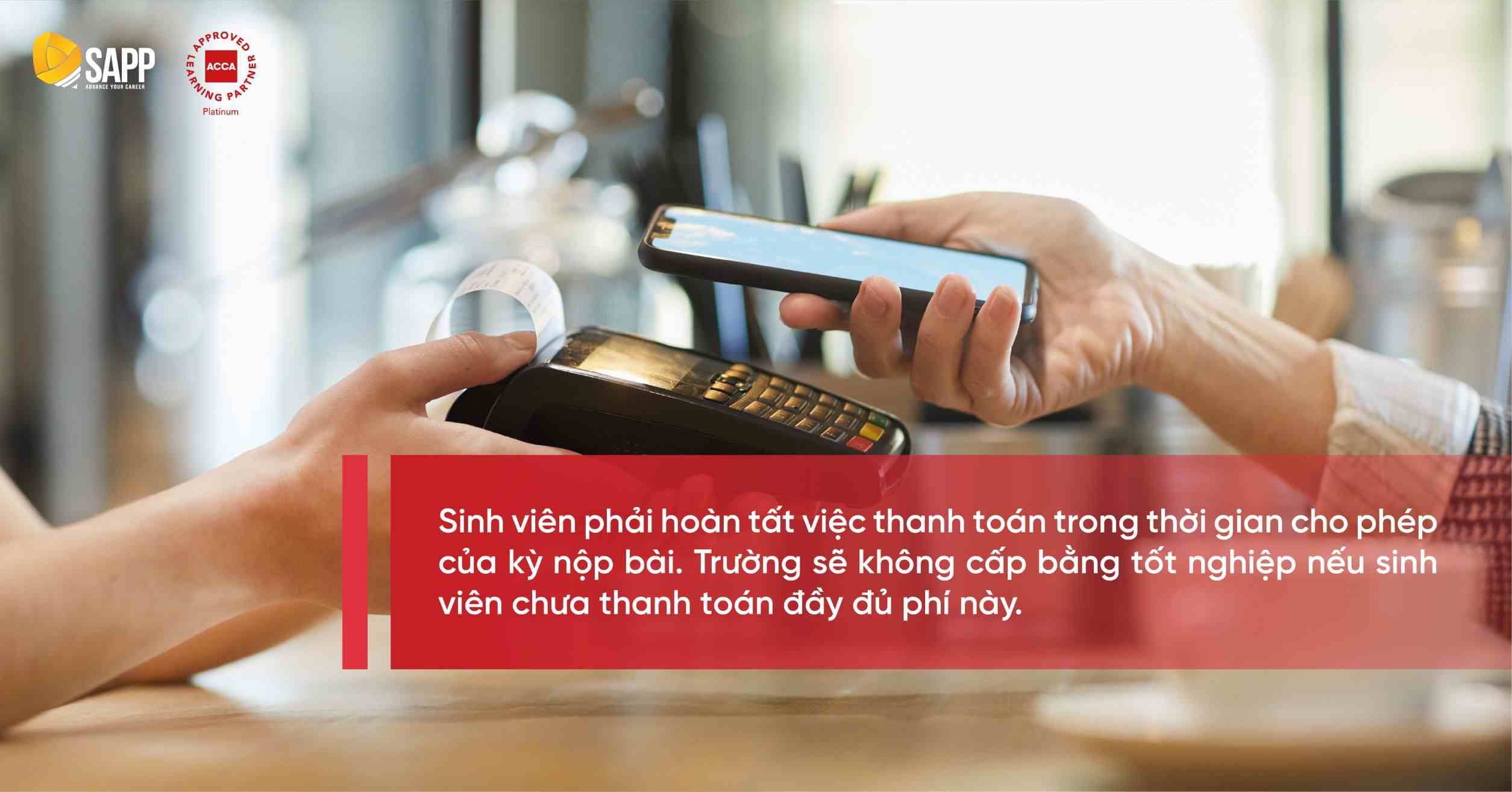 Cần hoàn tất thanh toán trong thời gian bắt buộc 