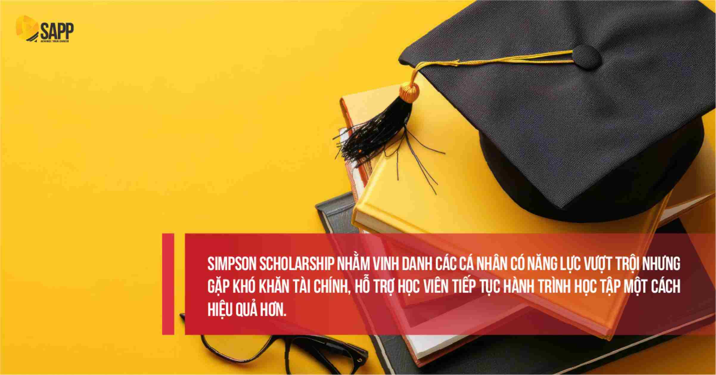 Tiết kiệm chi phí học với học bổng Simpson 
