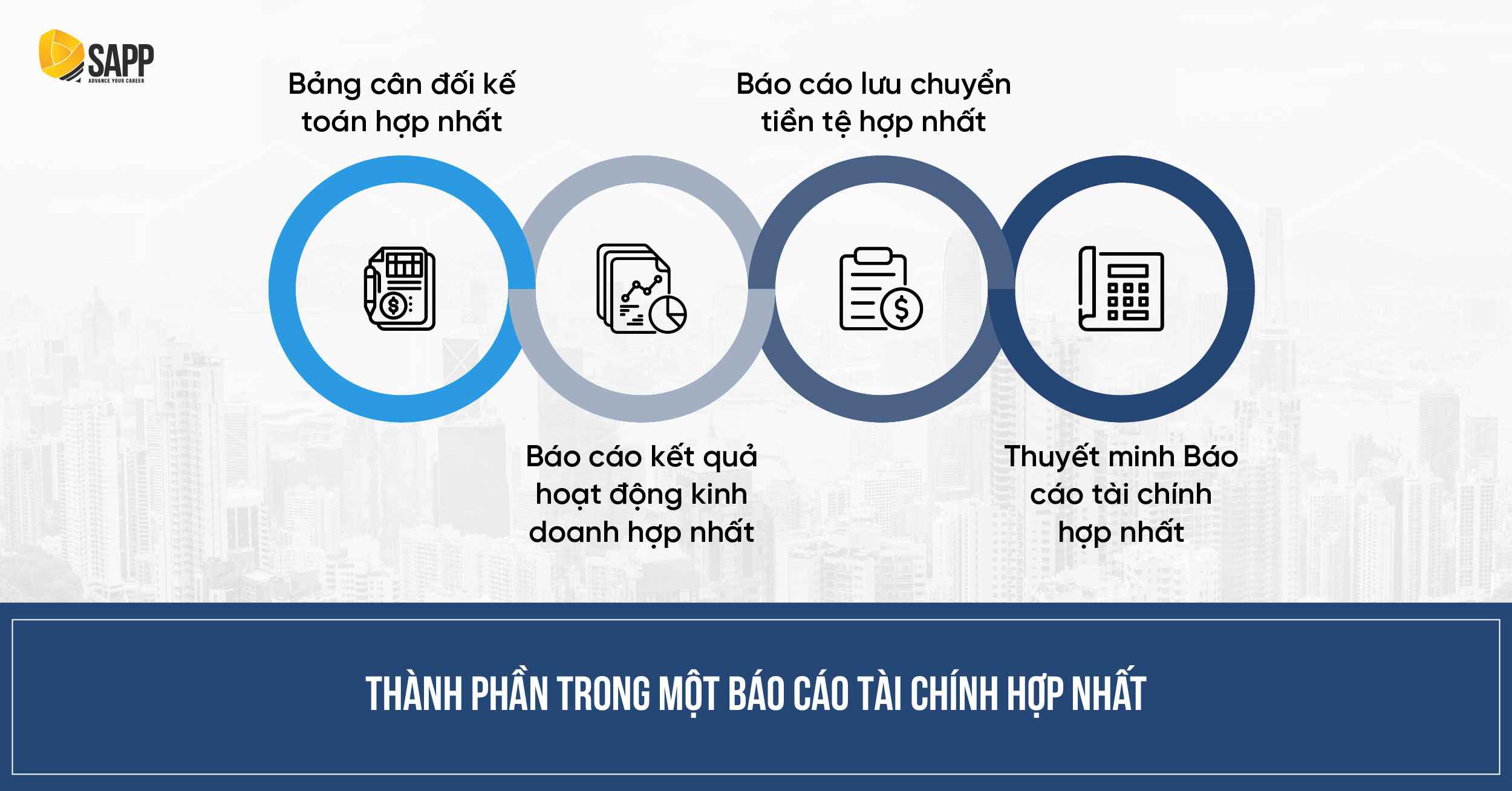 Thành phần trong một báo cáo tài chính doanh nghiệp hợp nhất 