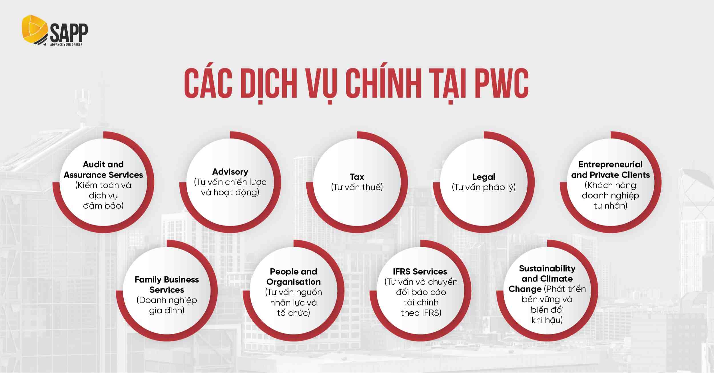 Các dịch vụ chính tại Big4 PwC 