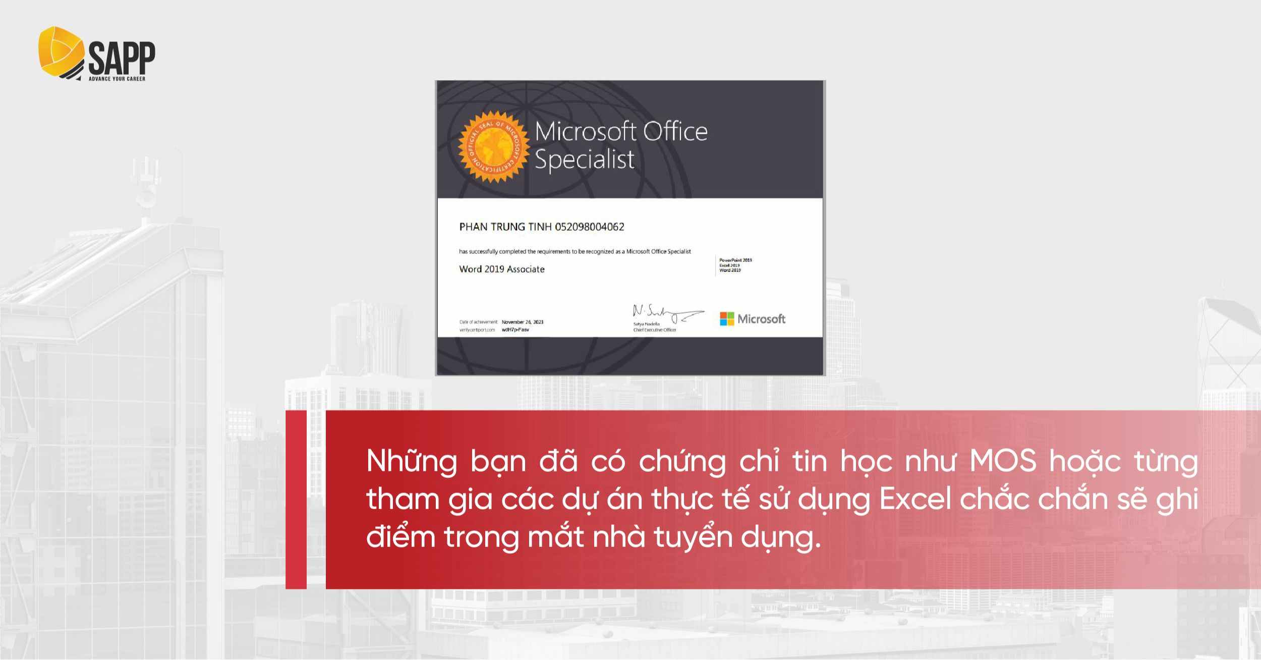 Có chứng chỉ tin học là điểm cộng ứng tuyển Big4 PwC 