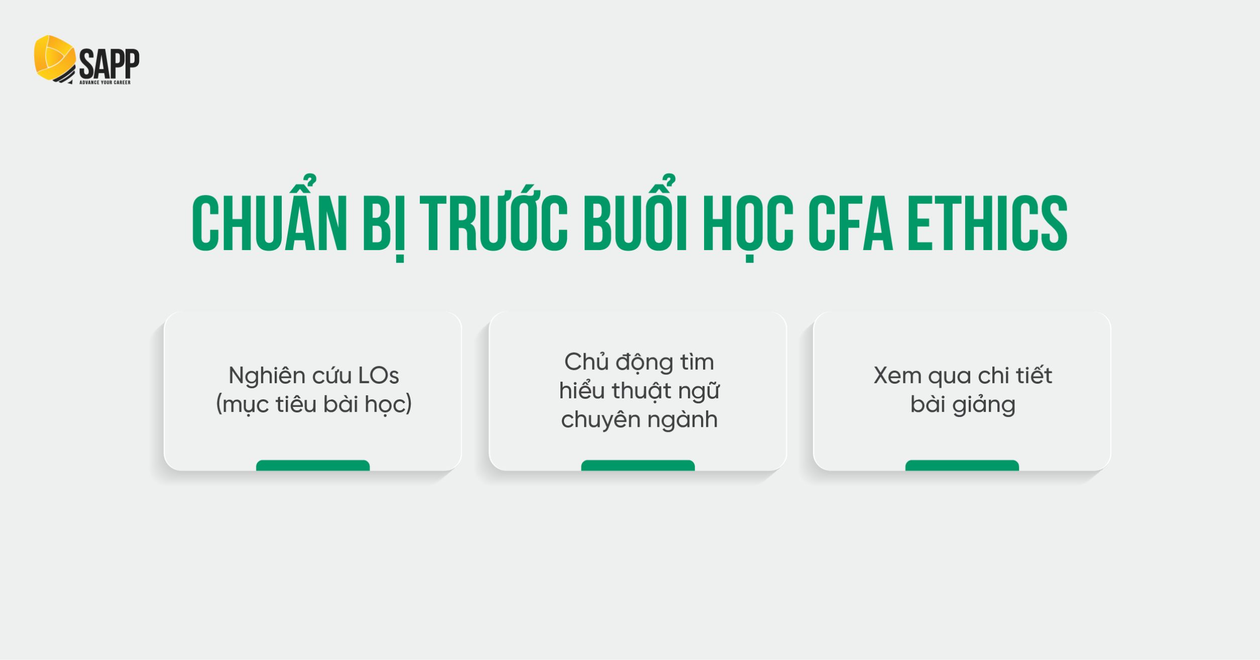 Chuẩn bị trước buổi học CFA Ethics