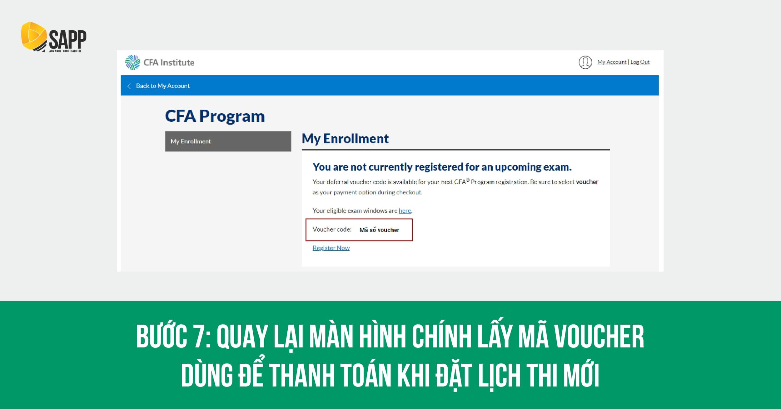 Bước 7 CFA hoãn thi