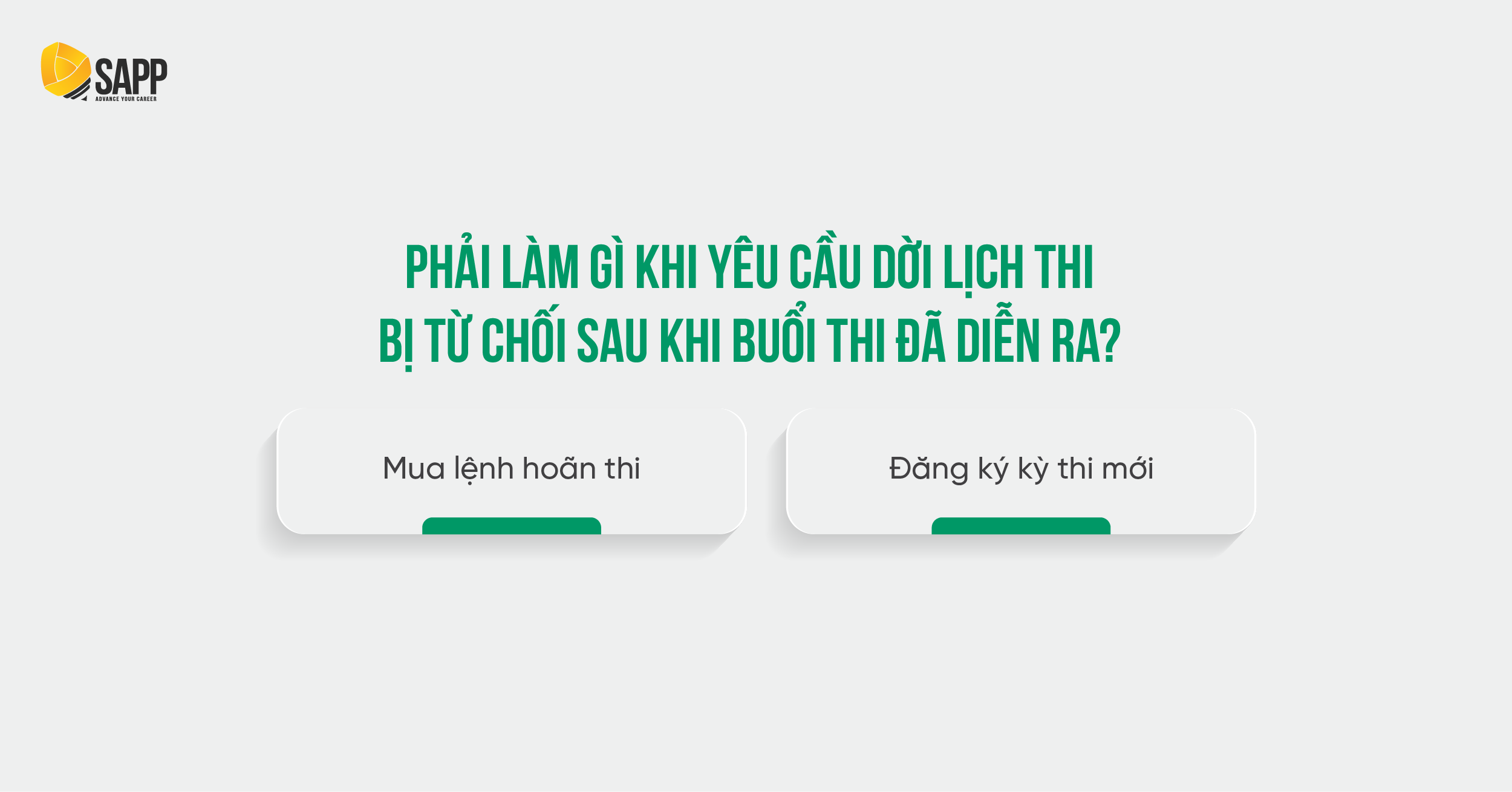Cần làm gì khi yêu cầu hoãn thi bị từ chối?