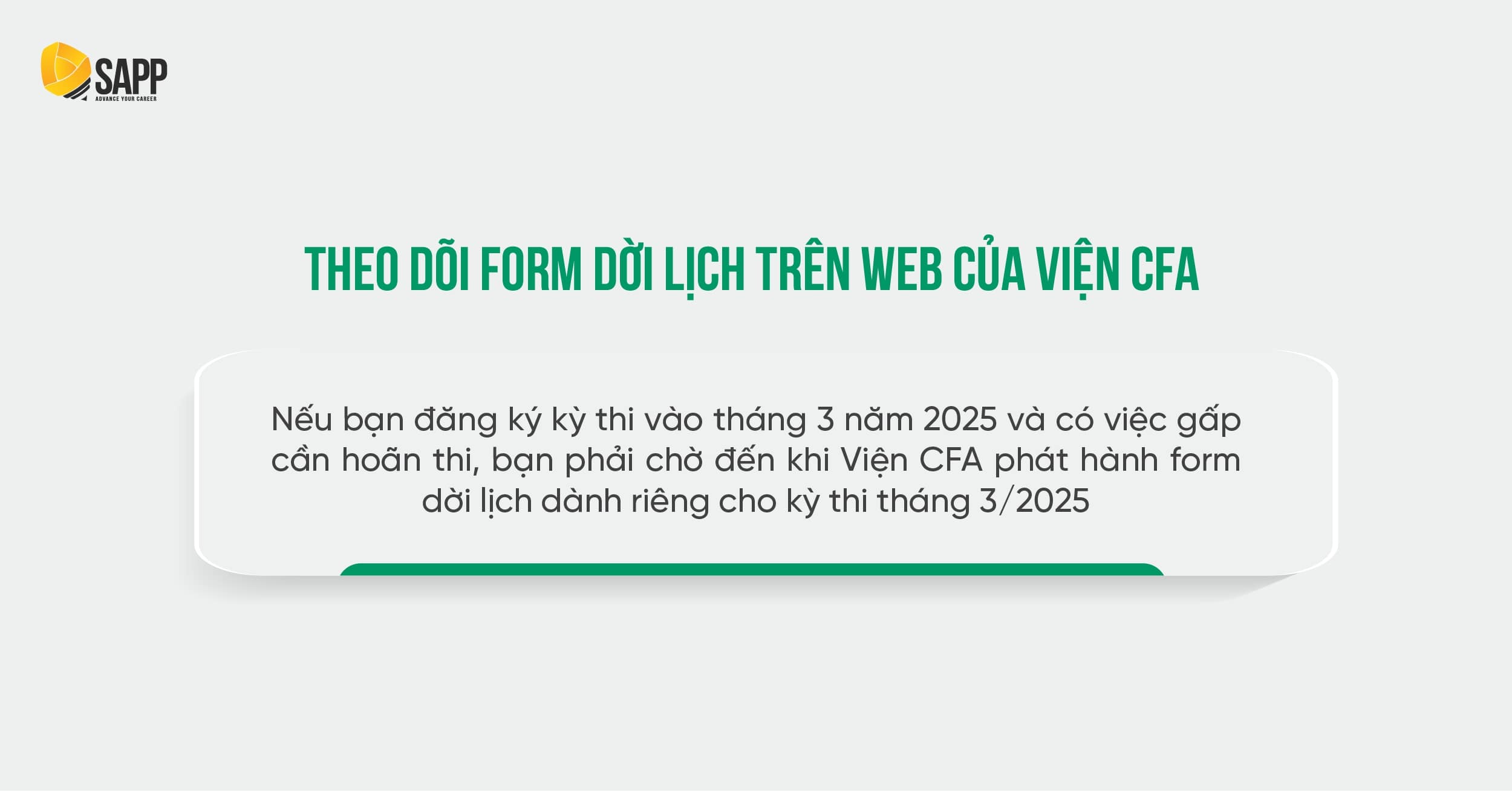 Theo dõi email từ viện CFA