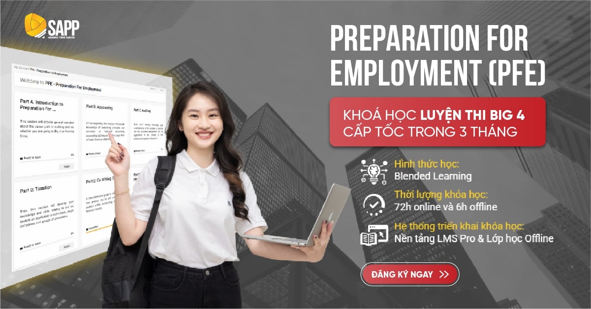 Chương trình luyện thi Big4 độc quyền tại SAPP