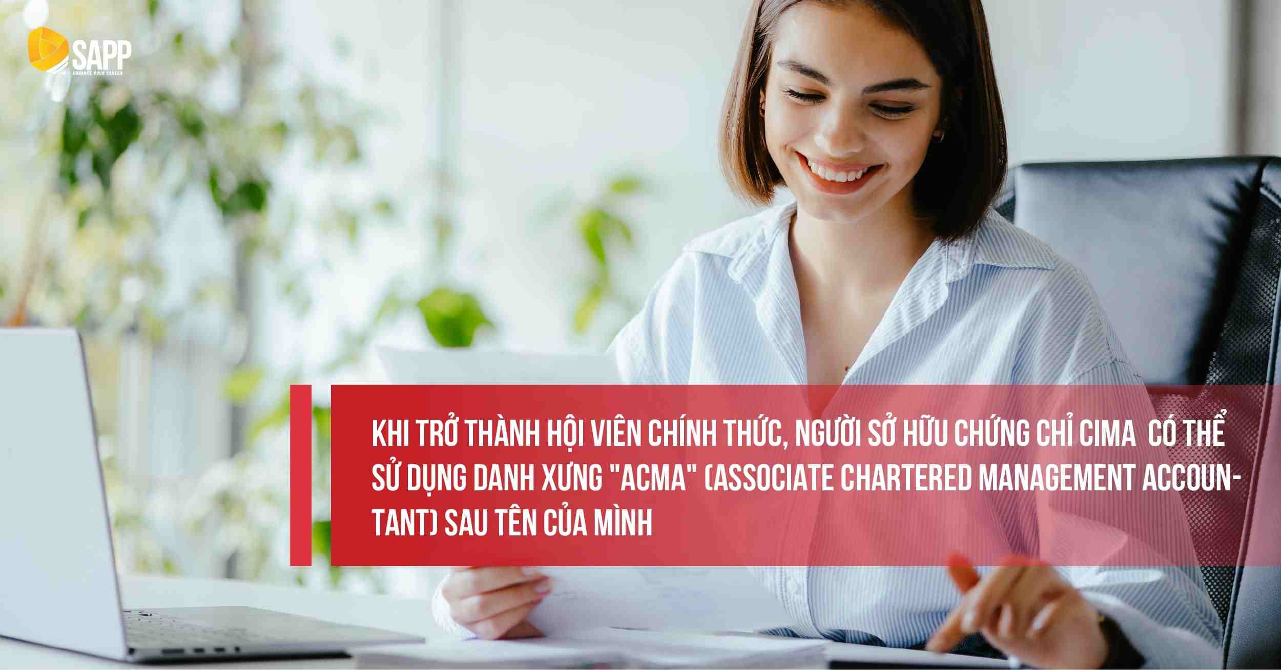 Danh vị ACMA khi sở hữu chứng chỉ CIMA