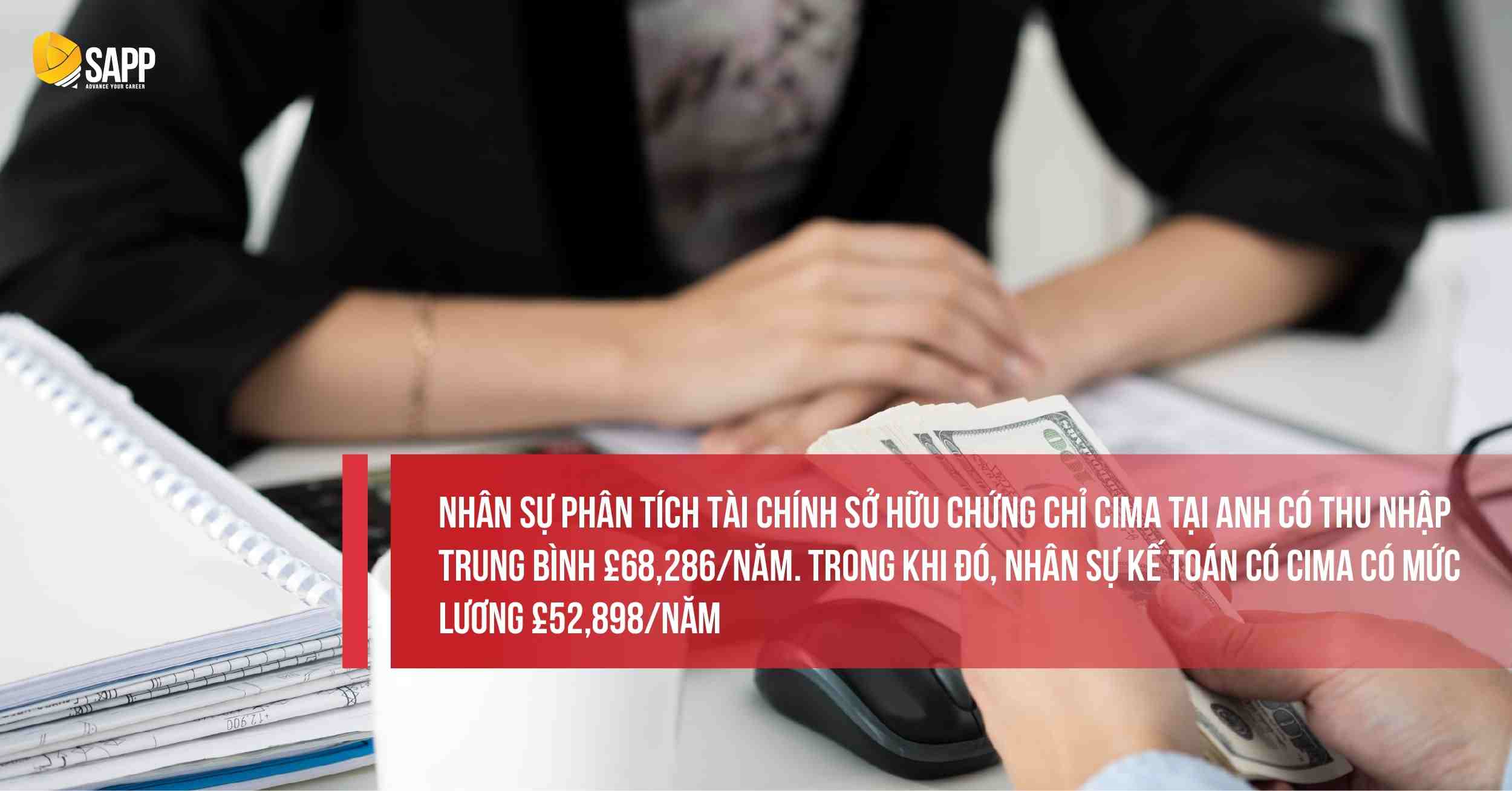CIMA vs ACCA - lương của nhân sự CIMA 