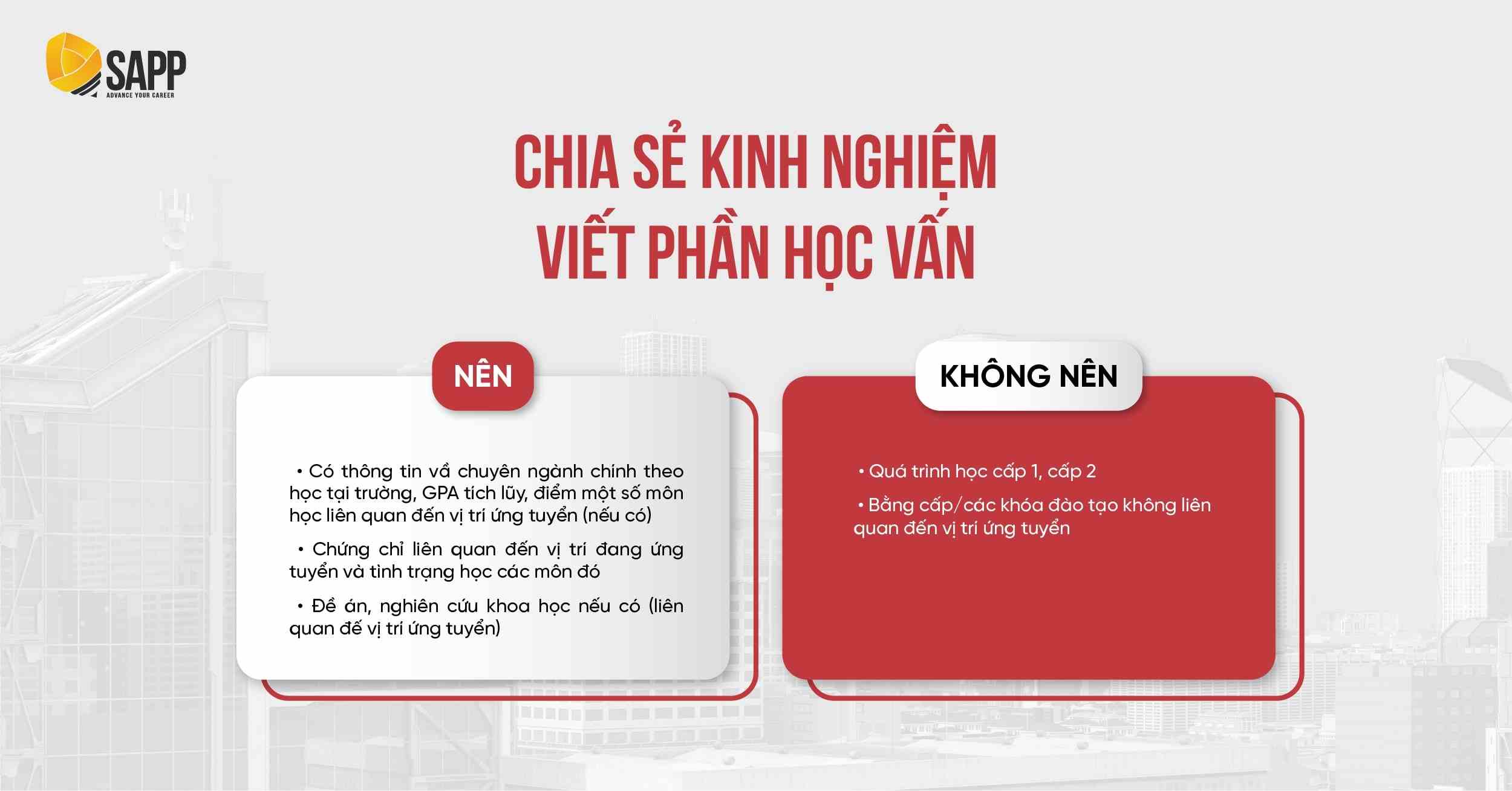 Hướng dẫn cách viết mục học vấn trong CV Big4 Hướng dẫn cách viết mục học vấn trong CV Big4