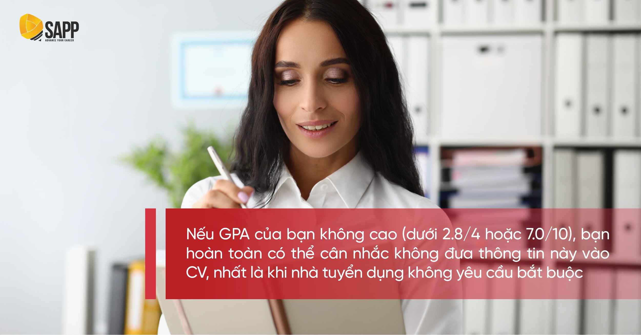 GPA thấp thì có nên đưa vào CV Big4?