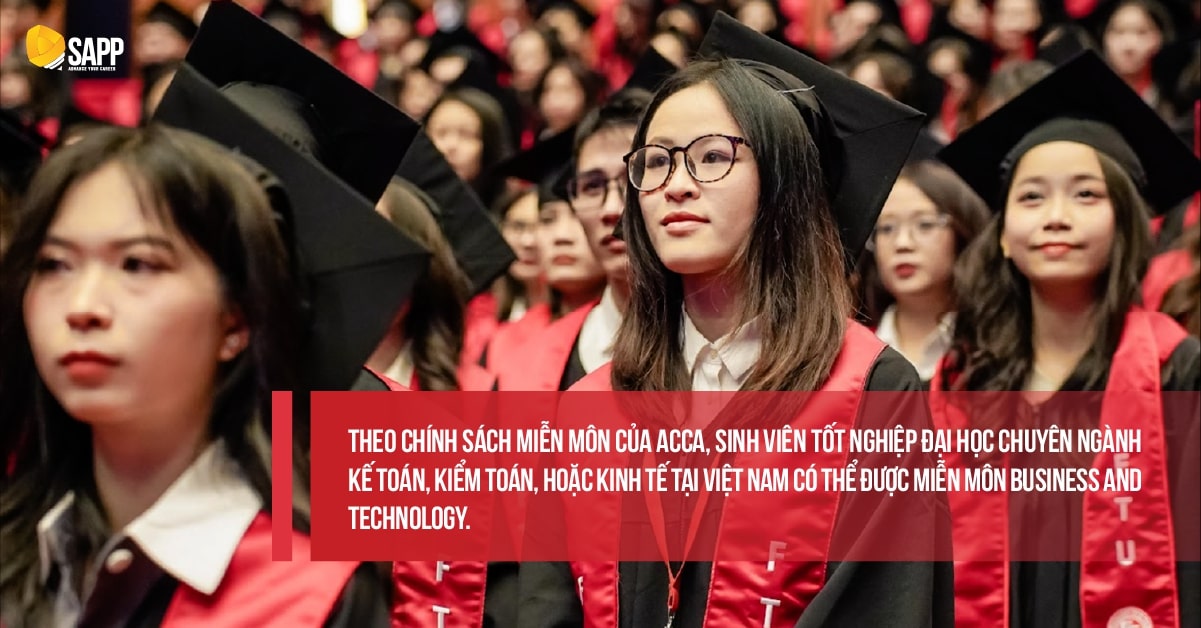 Chính sách miễn môn F1 ACCA cho sinh viên Tài chính, Kinh doanh... 