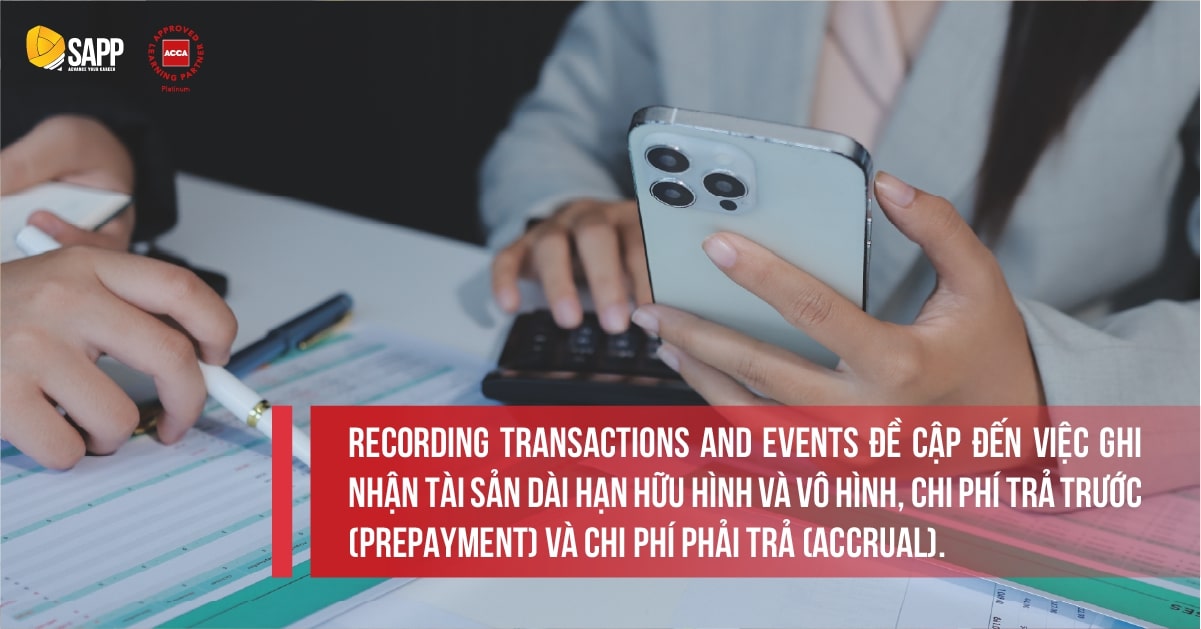 Kiến thức về ghi nhận giao dịch trong F3 ACCA 