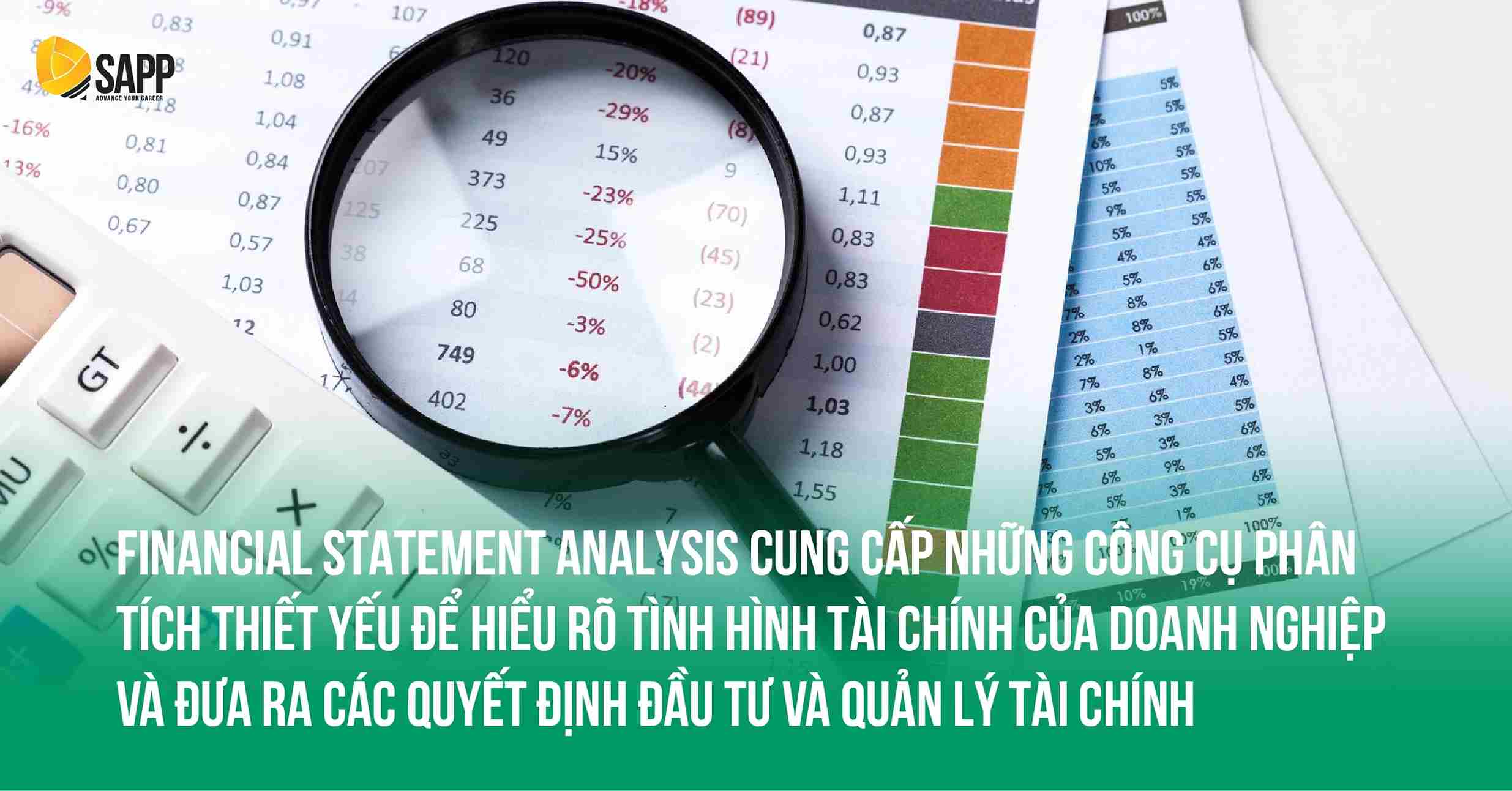 Financial Statement Analysis CFA cung cấp những công cụ phân tích Tài chính thiết yếu
