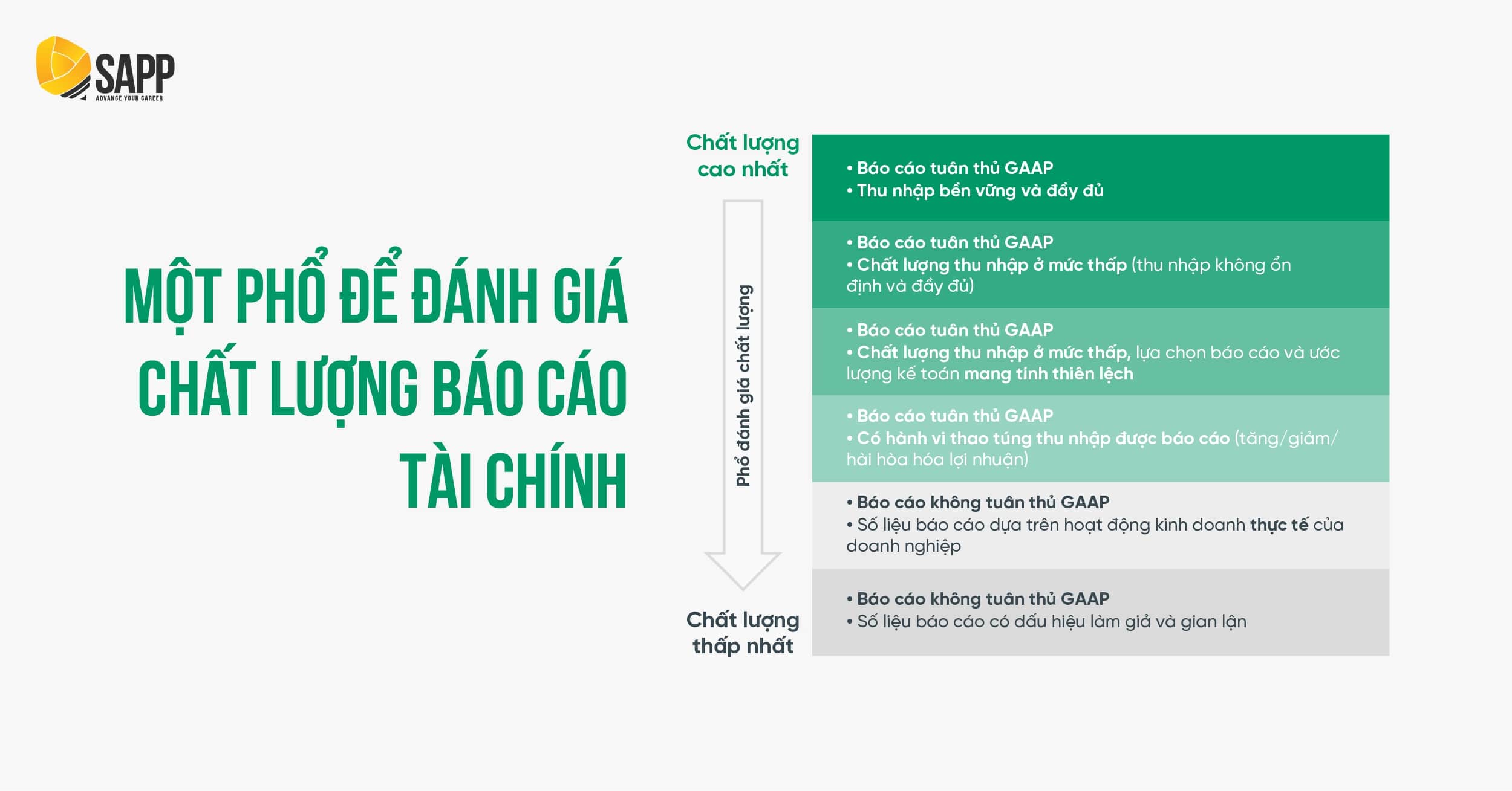 Phổ đánh giá chất lượng Báo cáo Tài chính