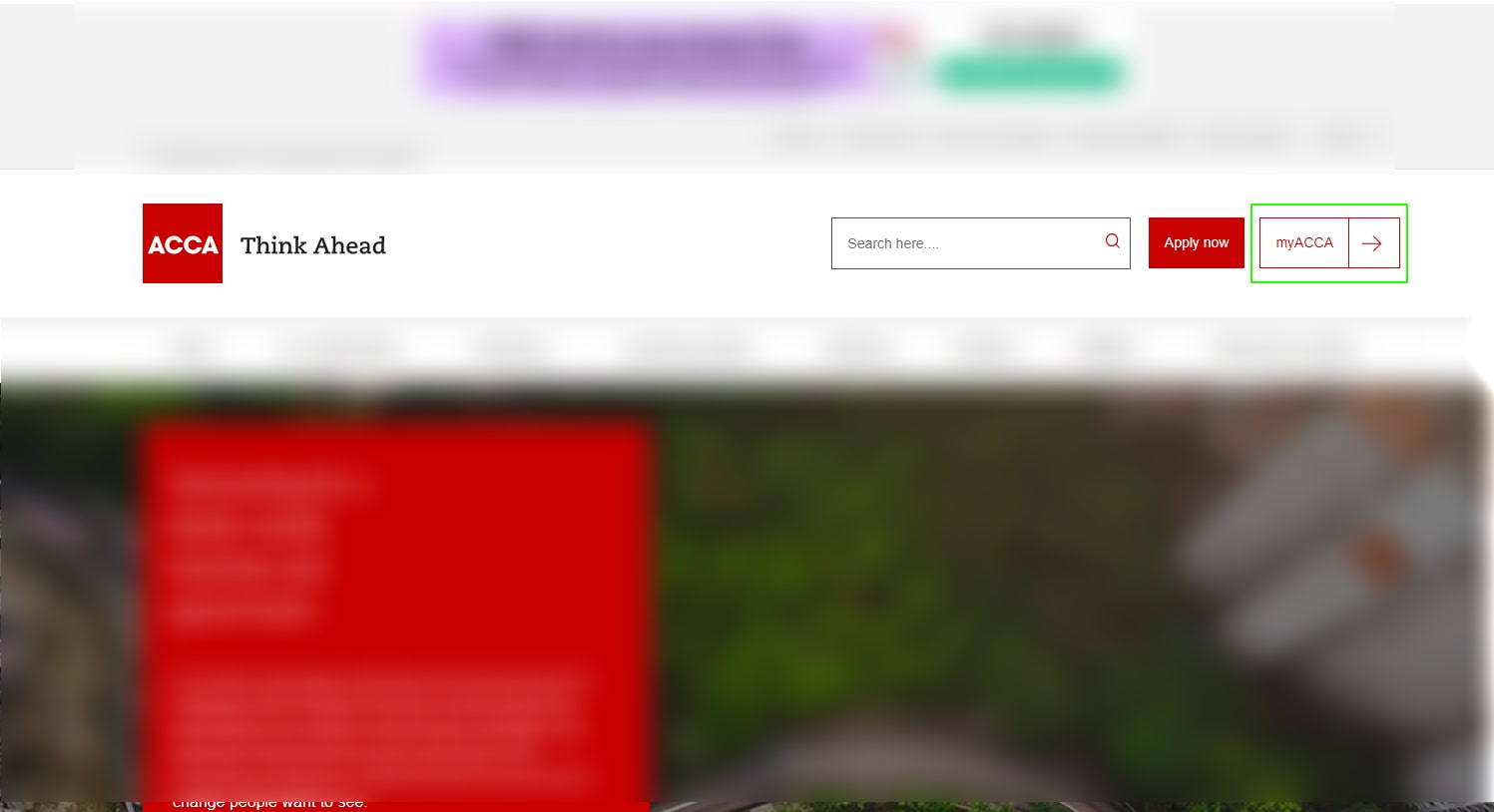 Đăng nhập vào tài khoản đóng phí miễn thi ACCA 