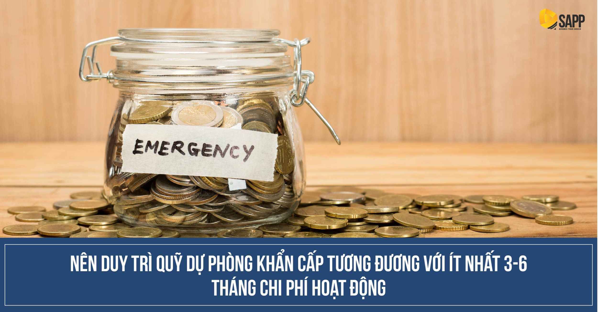 Nên có quỹ dự phòng khẩn cấp để quản lý tài chính hiệu quả 