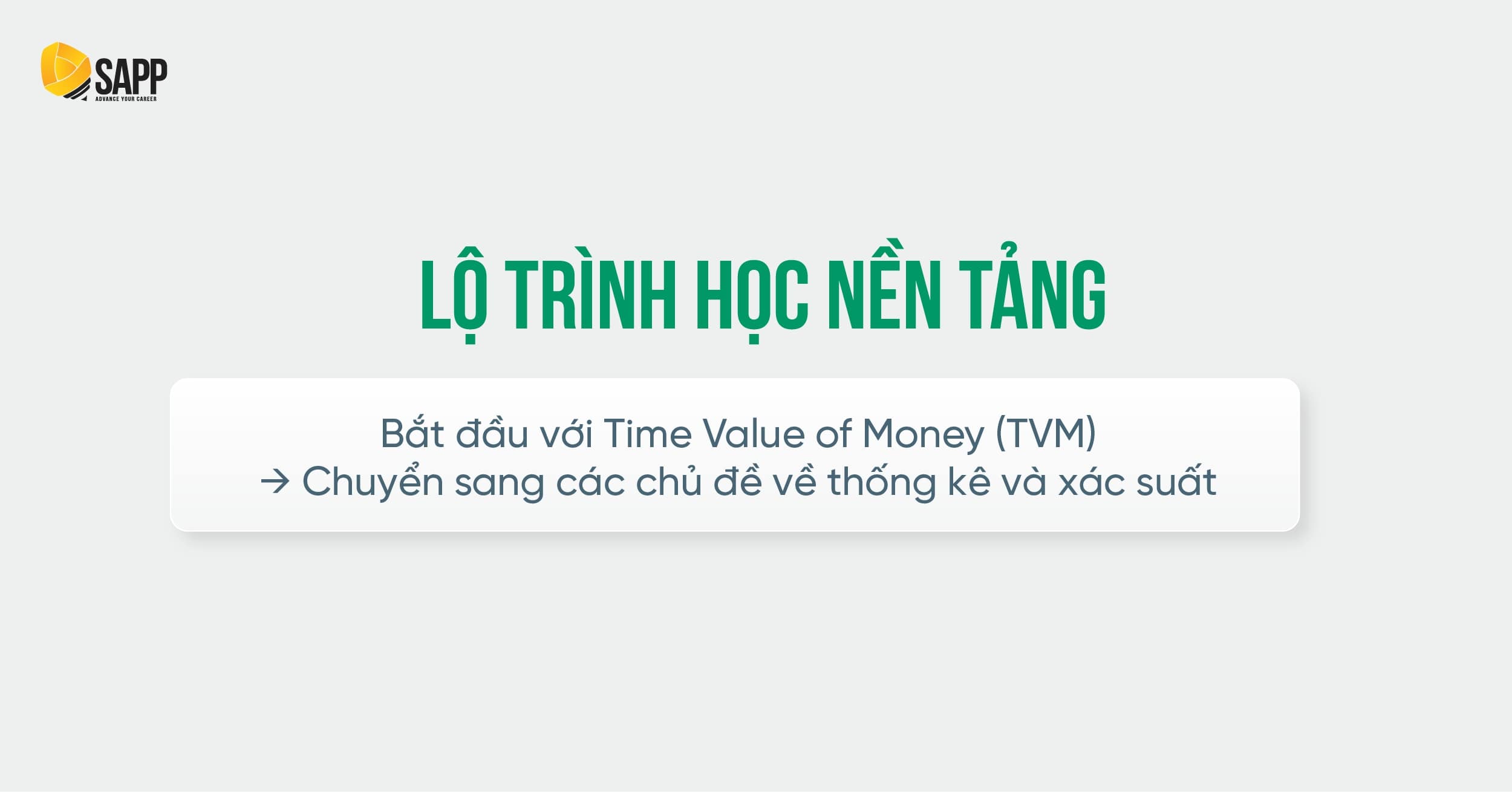Lộ trình học Quantitative Methods CFA nền tảng