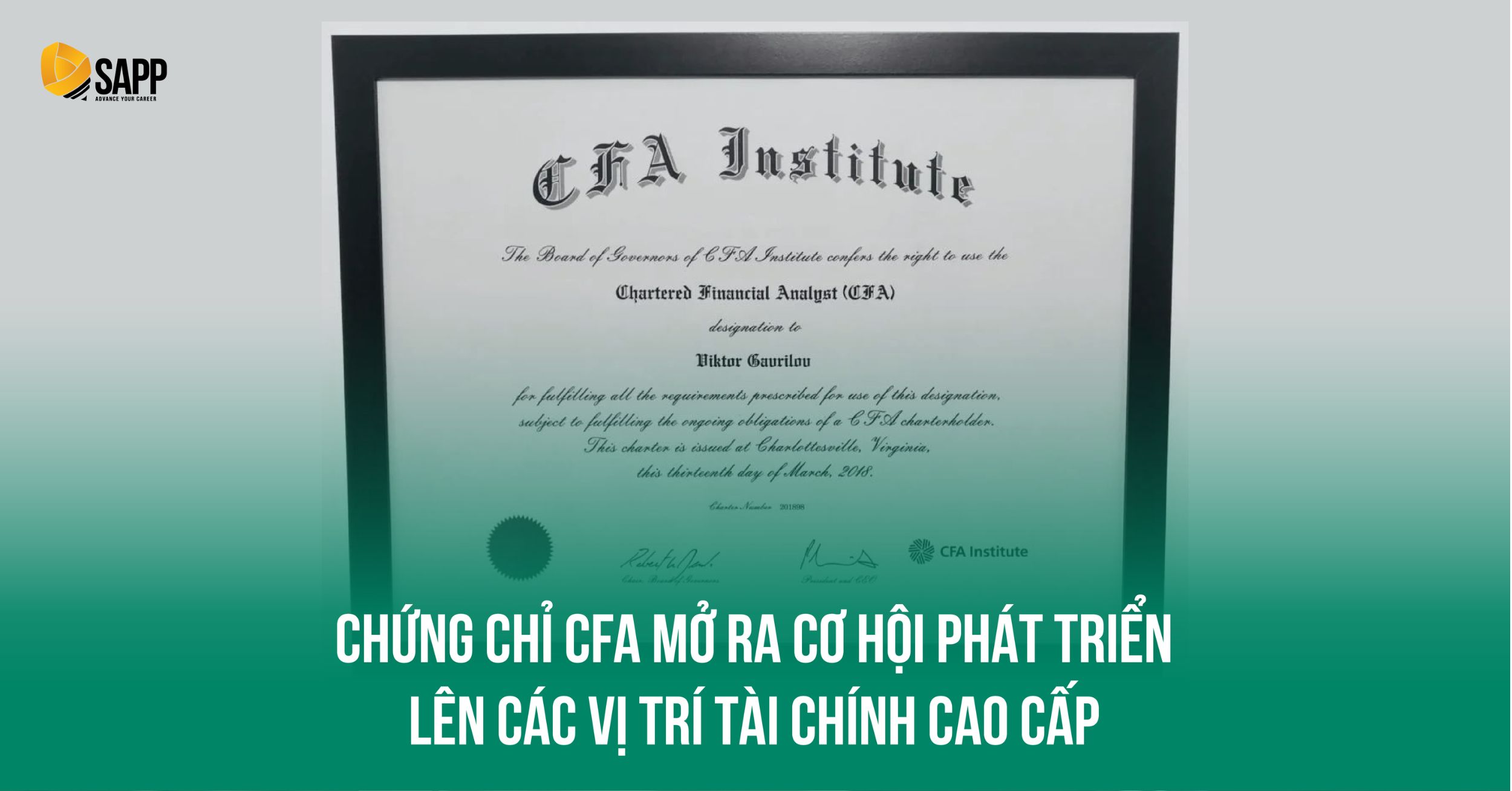 Học Tài chính đầu tư qua chứng chỉ CFA Học Tài chính đầu tư qua chứng chỉ CFA