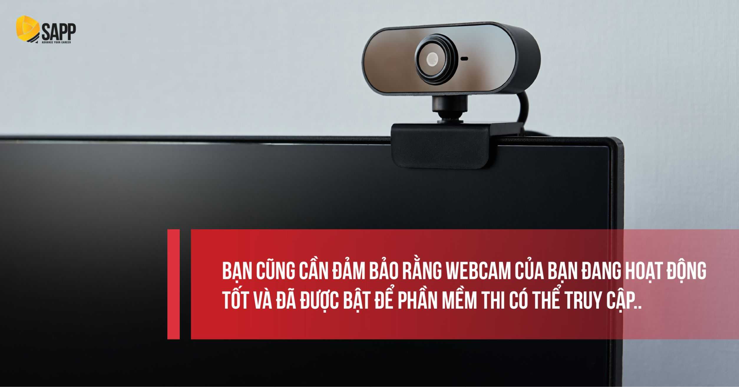 Đảm bảo webcam hoạt động tốt khi thi ACCA 