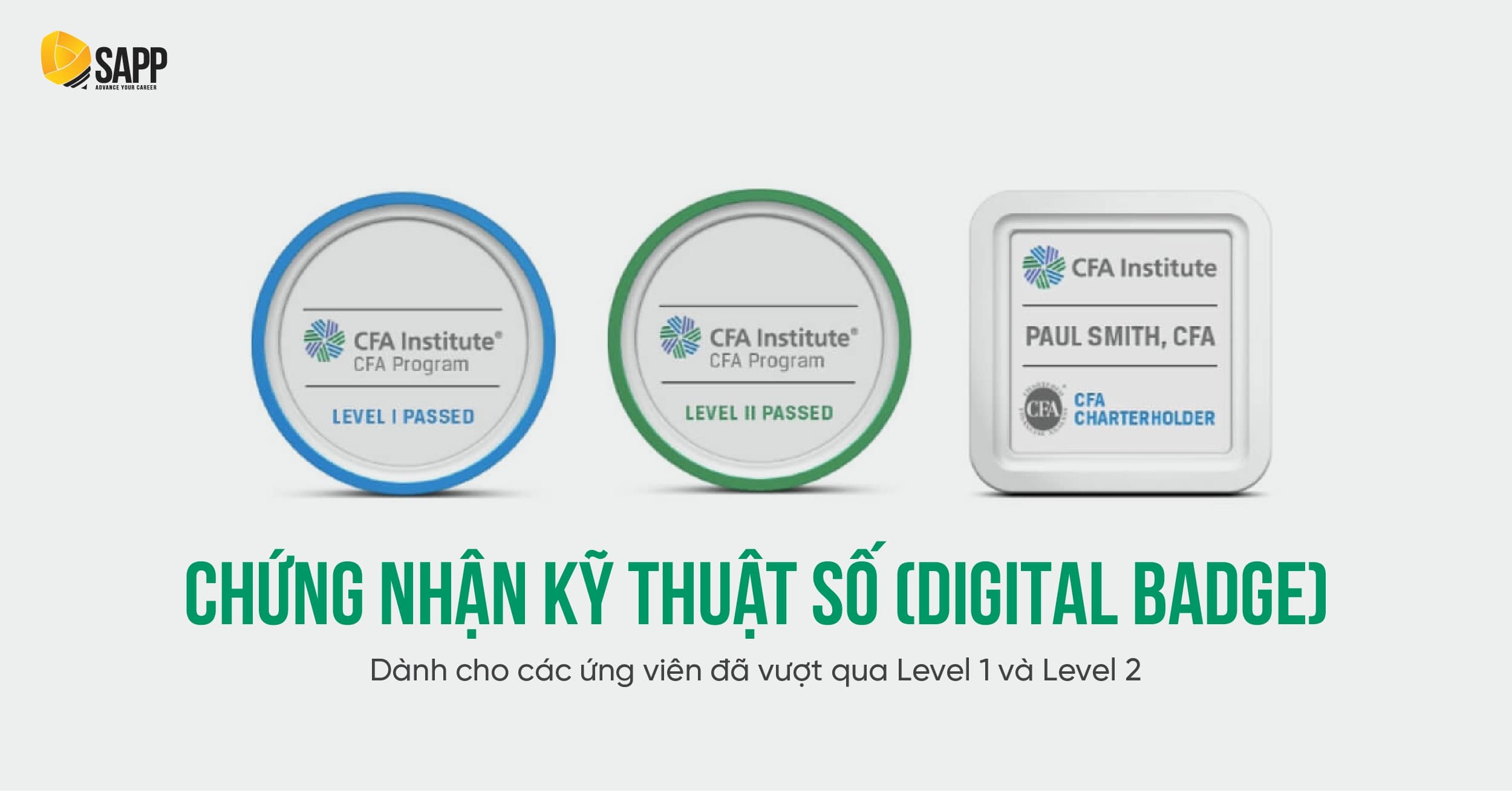 Digital Badge cho thí sinh hoàn thành Level 1 và 2