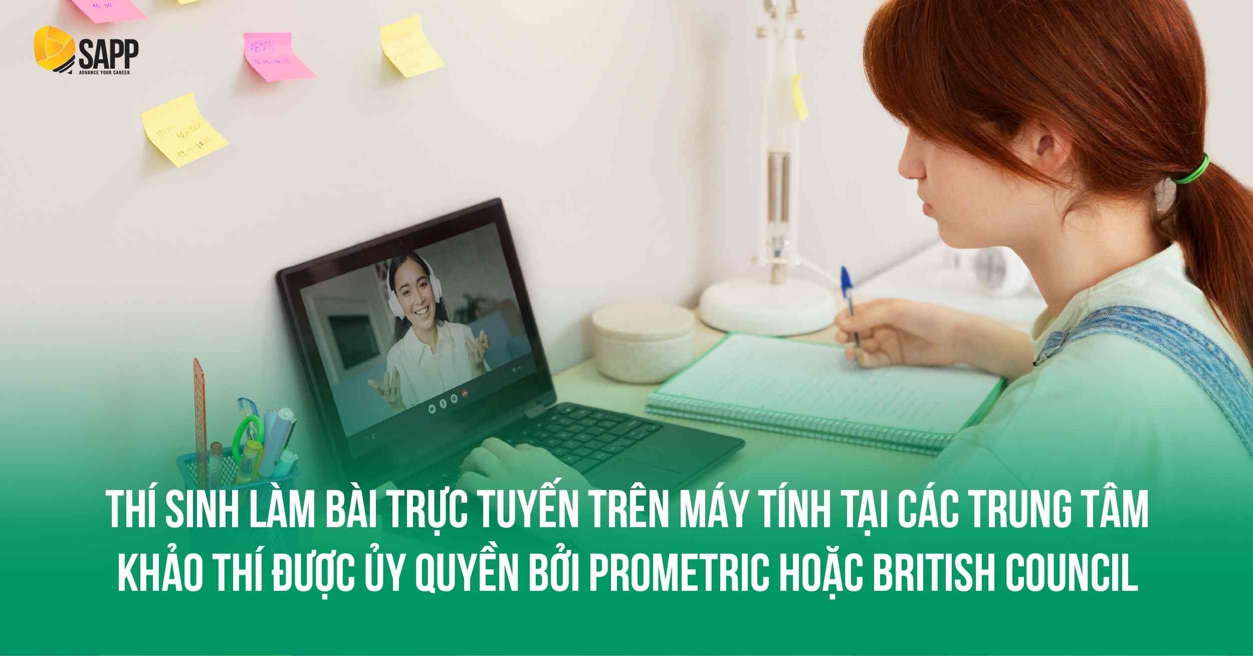 Thí sinh sẽ làm bài thi trực tuyến được ủy quyền