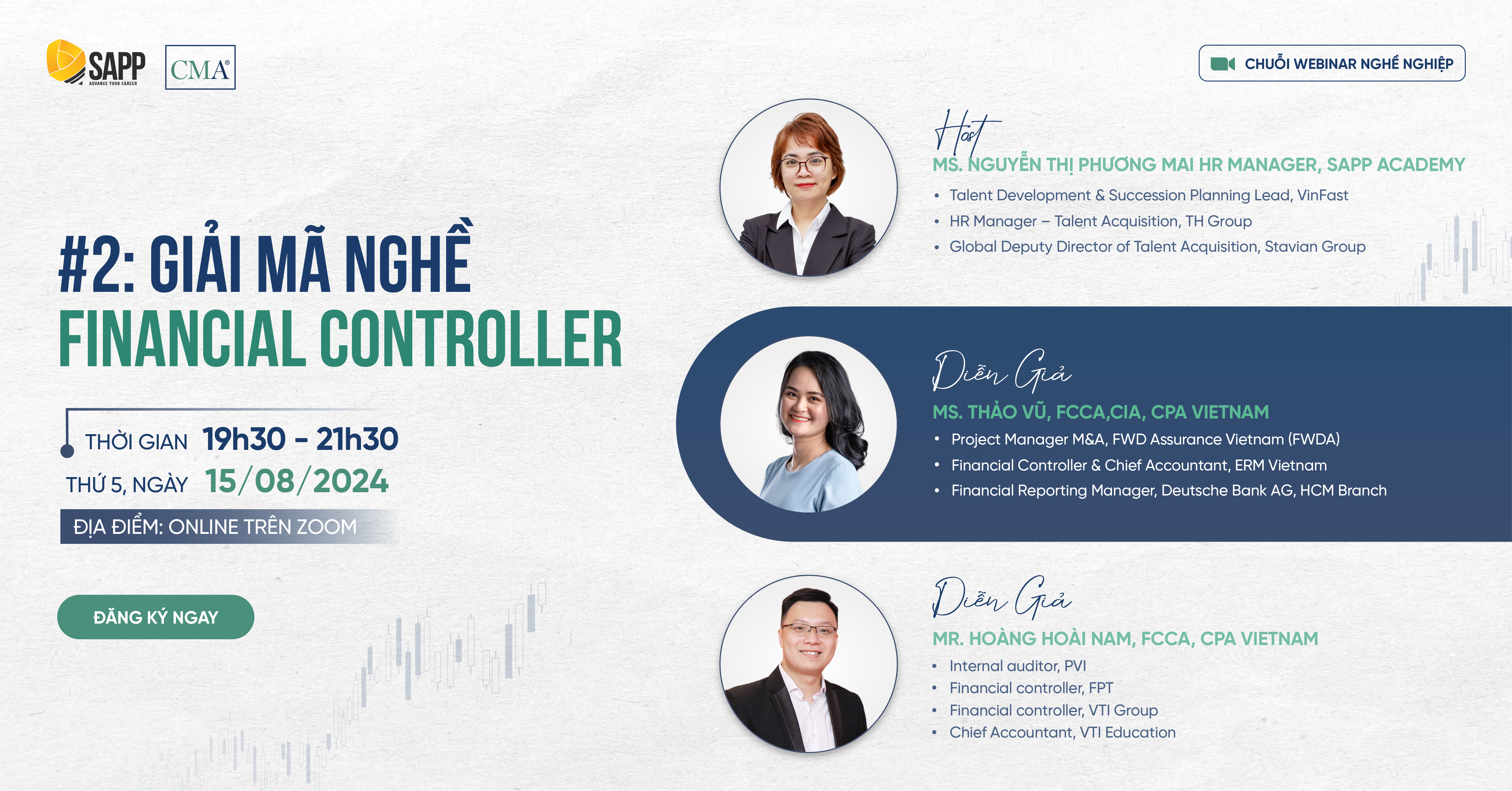 Webinar Nghề nghiệp CMA - #2: Giải mã Nghề Financial Controller