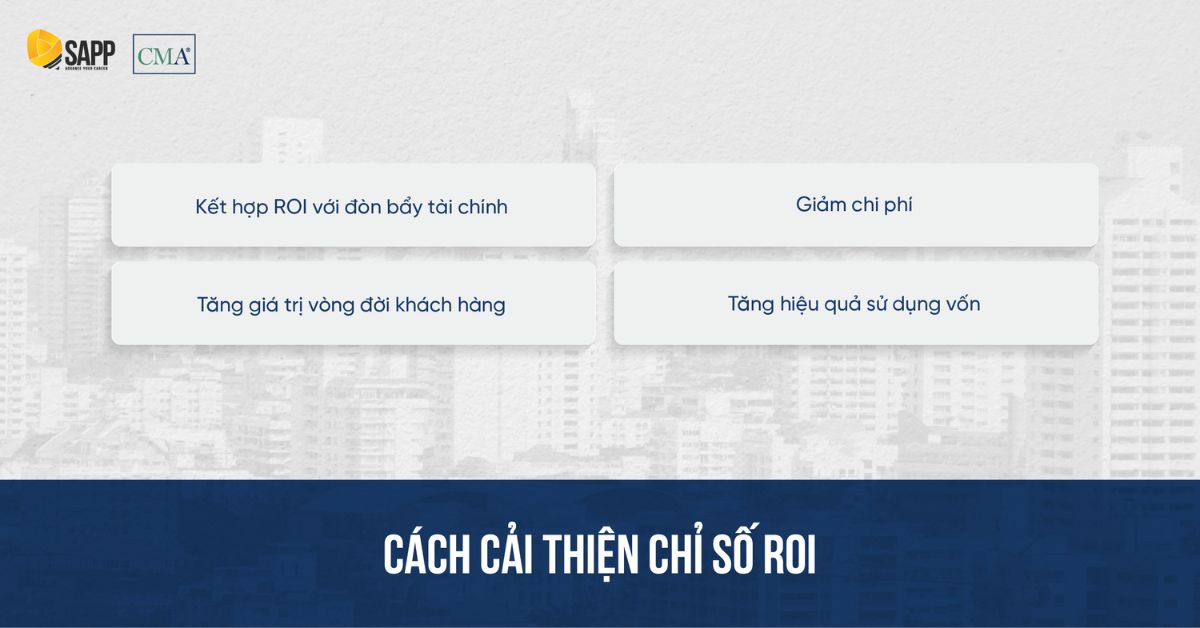 Cách cải thiện chỉ số ROI