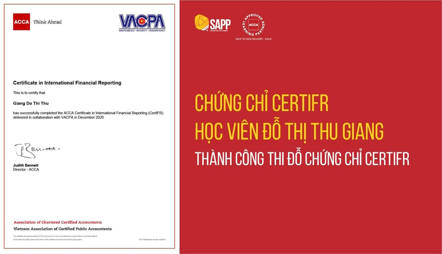 Thành công thăng tiến lên vị trí Senior Account Manager khi sở hữu chứng chỉ CertIFR về IFRS