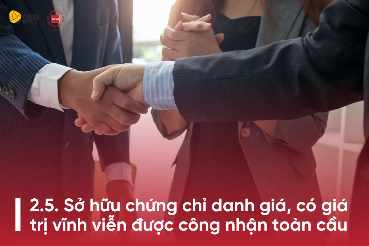 Sở hữu chứng chỉ danh giá có giá trị vĩnh viễn, được công nhận toàn cầu