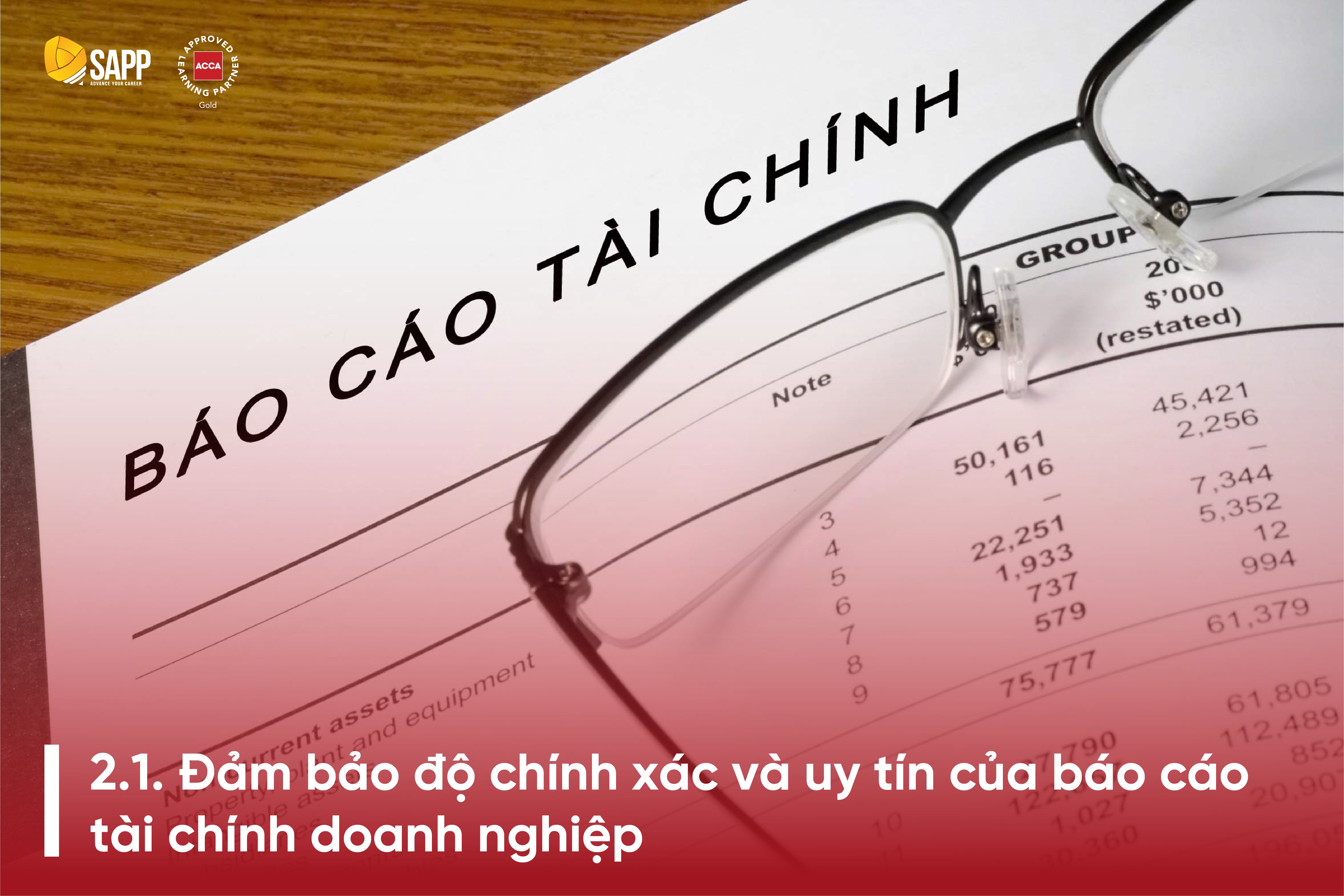 Đảm bảo độ chính xác của báo cáo tài chính 