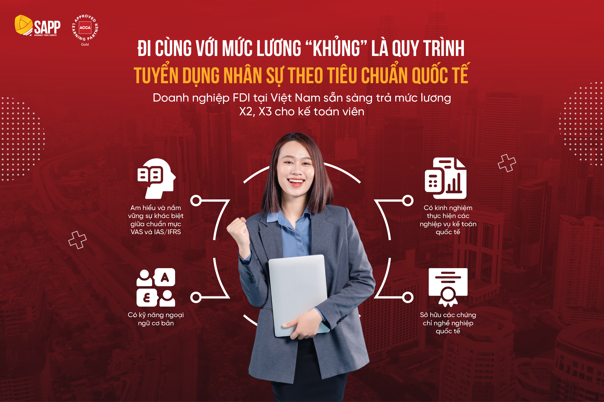 Đi cùng với mức lương “khủng” là quy trình tuyển dụng nhân sự theo tiêu chuẩn quốc tế 