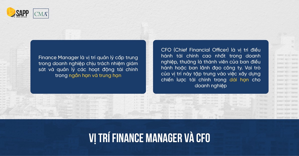 Finance Manager và CFO là gì