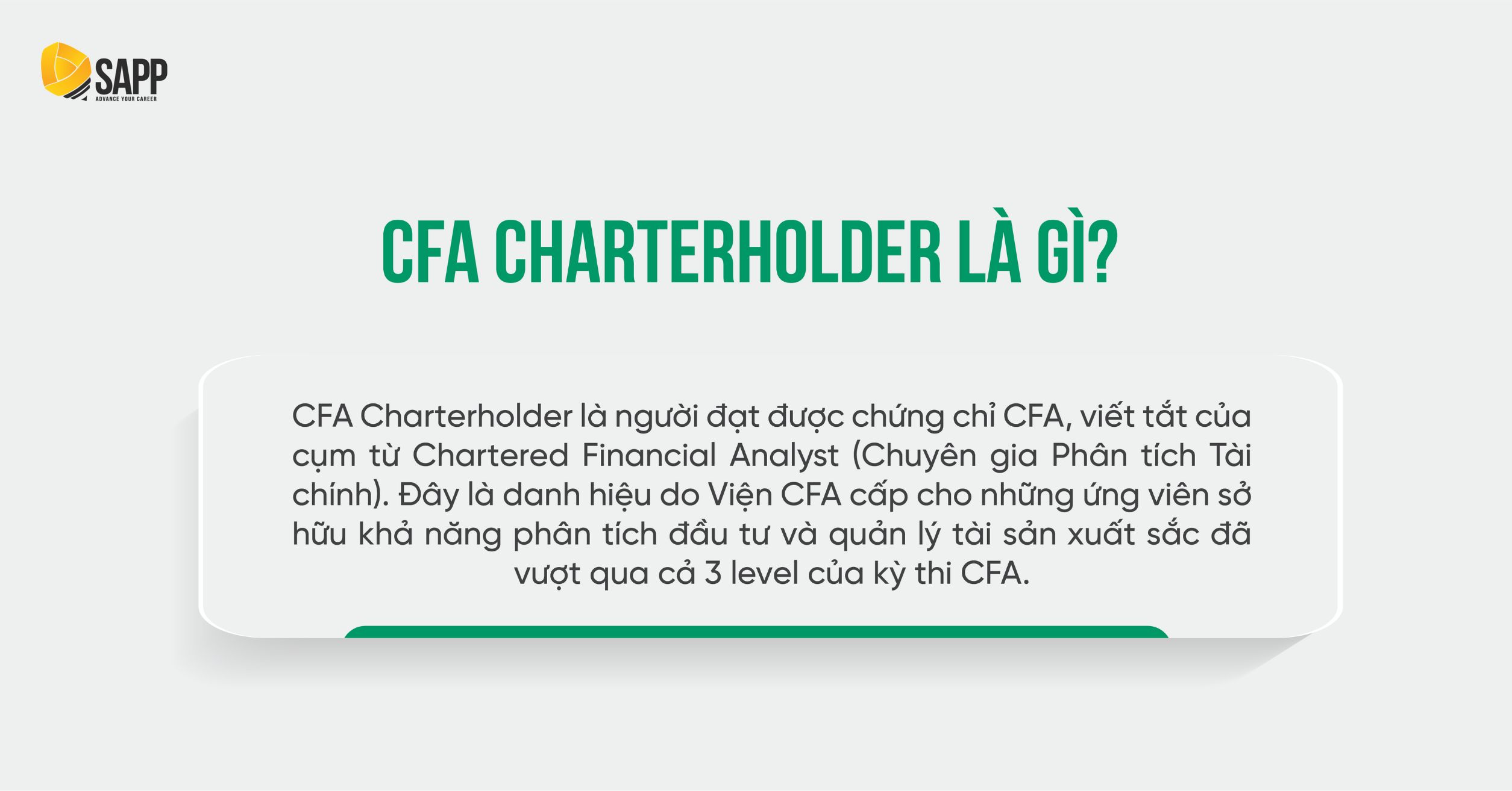 CFA Charterholder là gì 