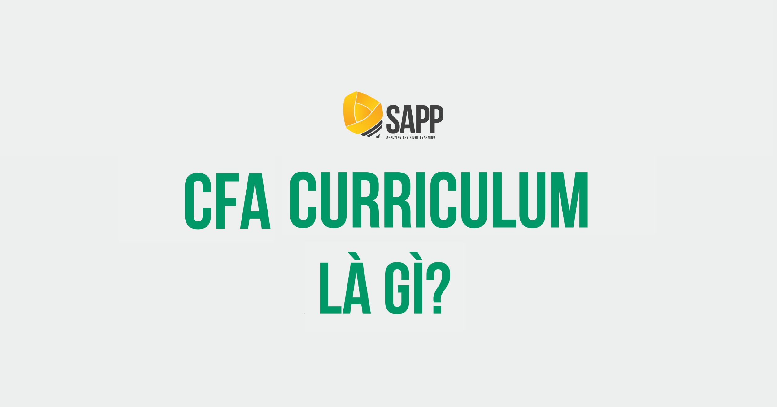 CFA Curriculum là gì? 