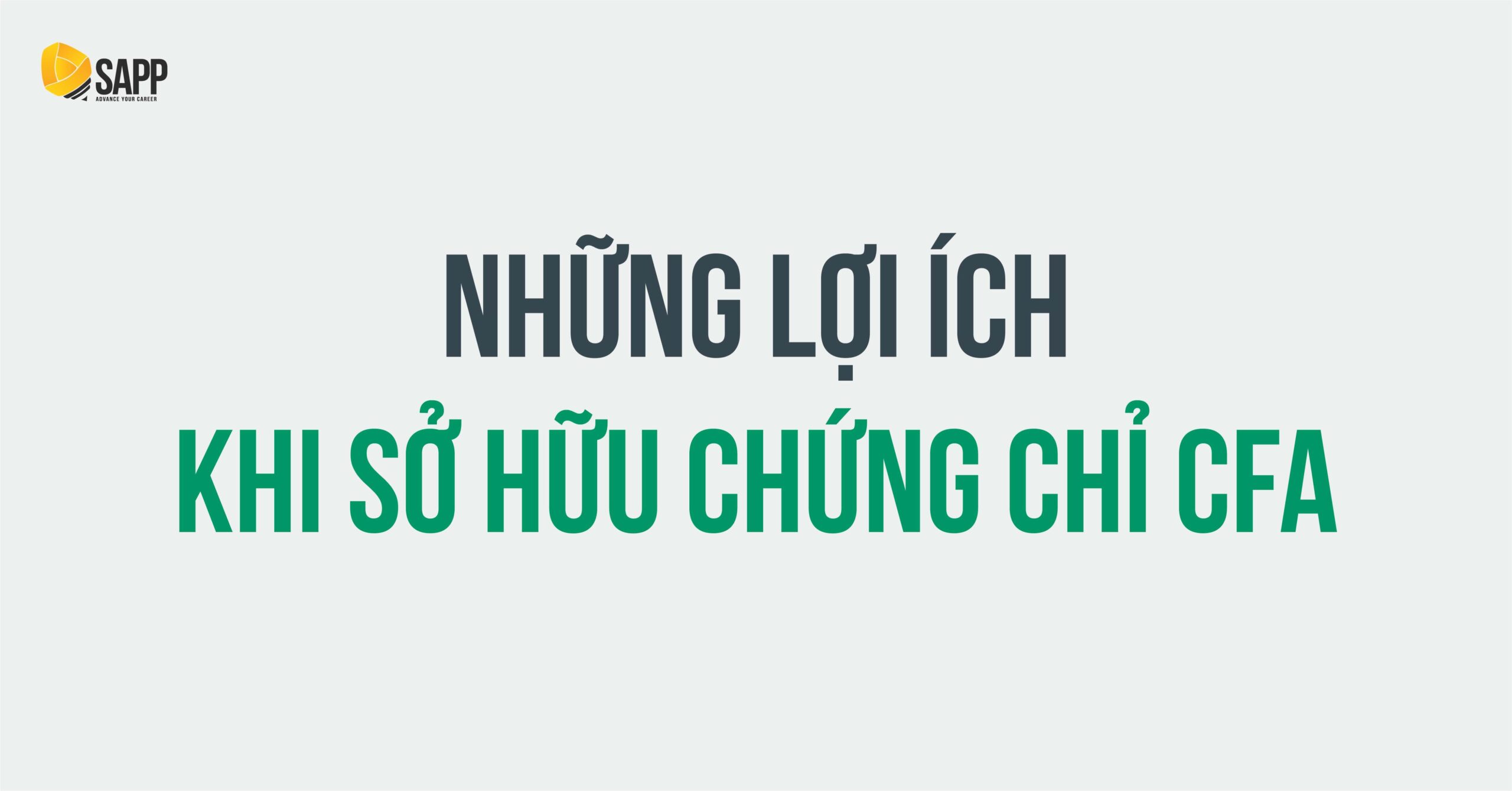 Bằng CFA để làm gì?