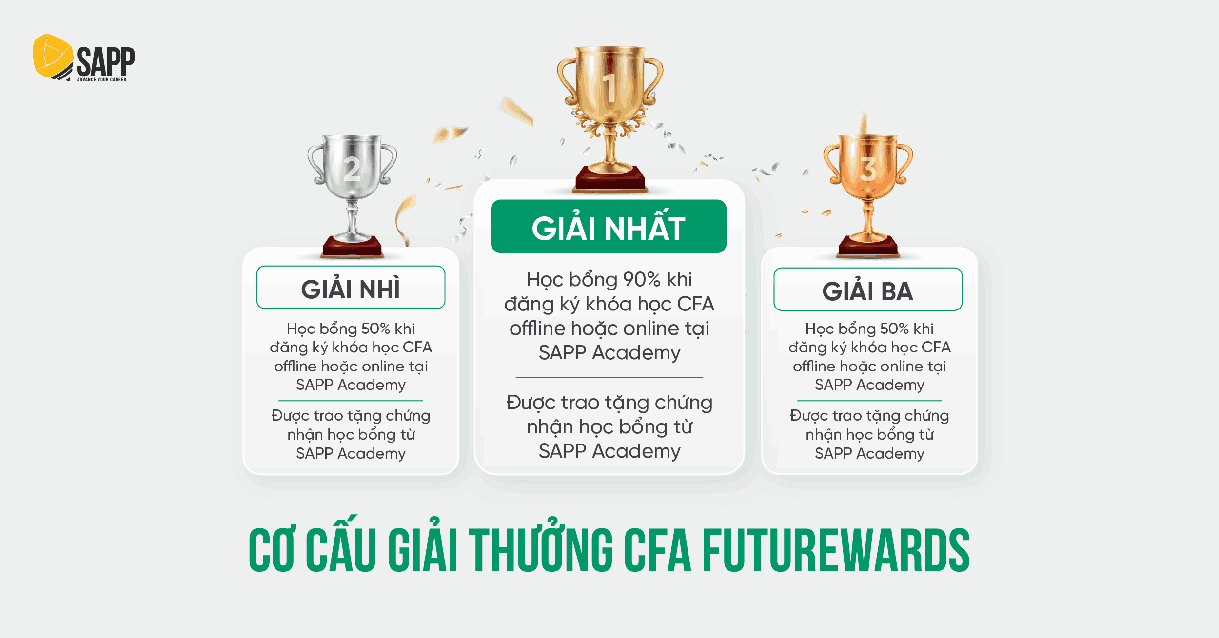 Cơ cấu giải thưởng chương trình Futurewards Scholarship từ SAPP 