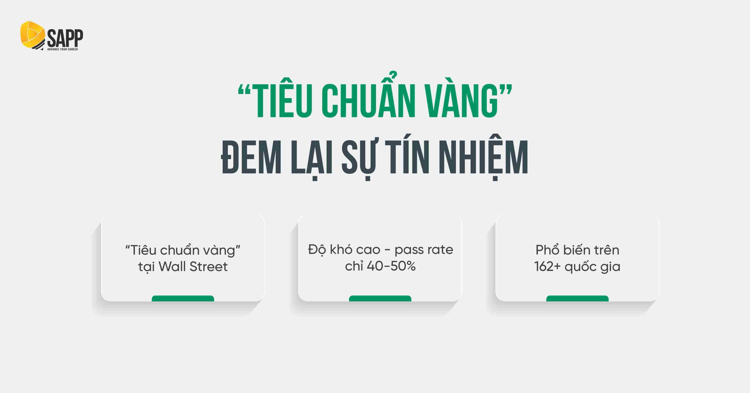 Chứng chỉ CFA là tiêu chuẩn vàng đem lại sự tín nhiệm