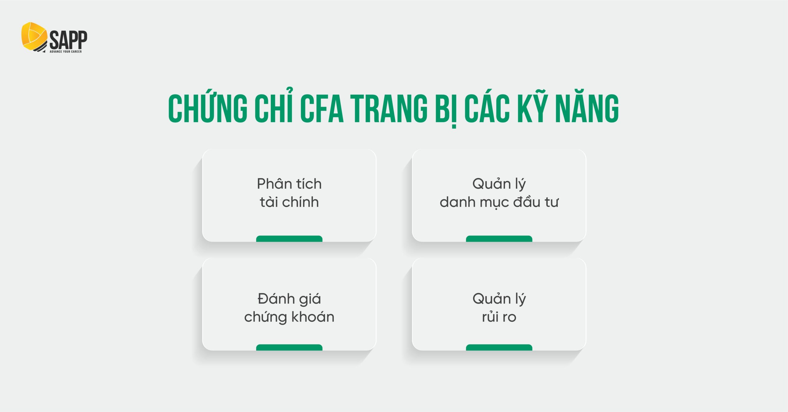 Chứng chỉ CFA trang bị các kỹ năng sau