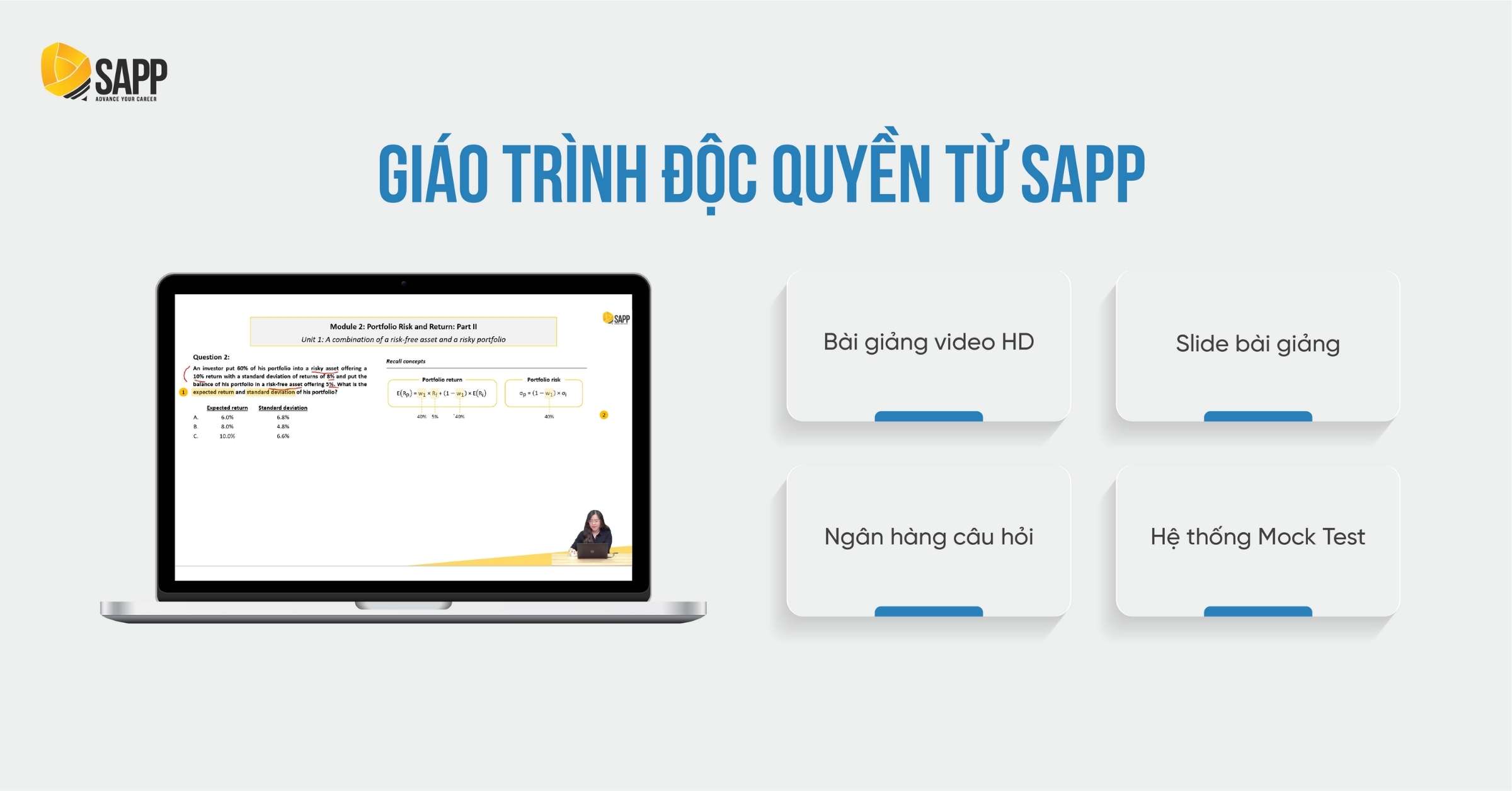 Bộ giáo trình độc quyền từ SAPP 