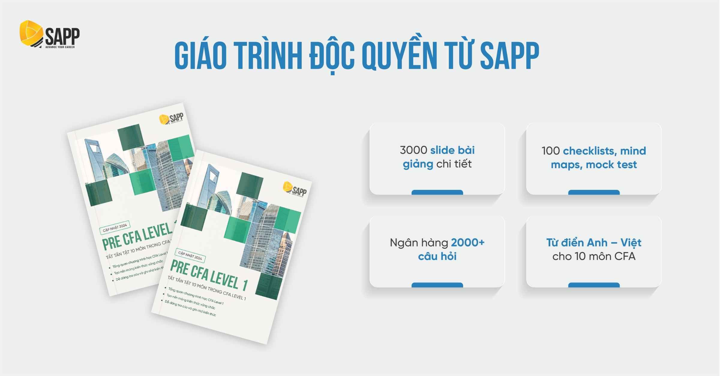 Bộ giáo trình độc quyền tại SAPP 