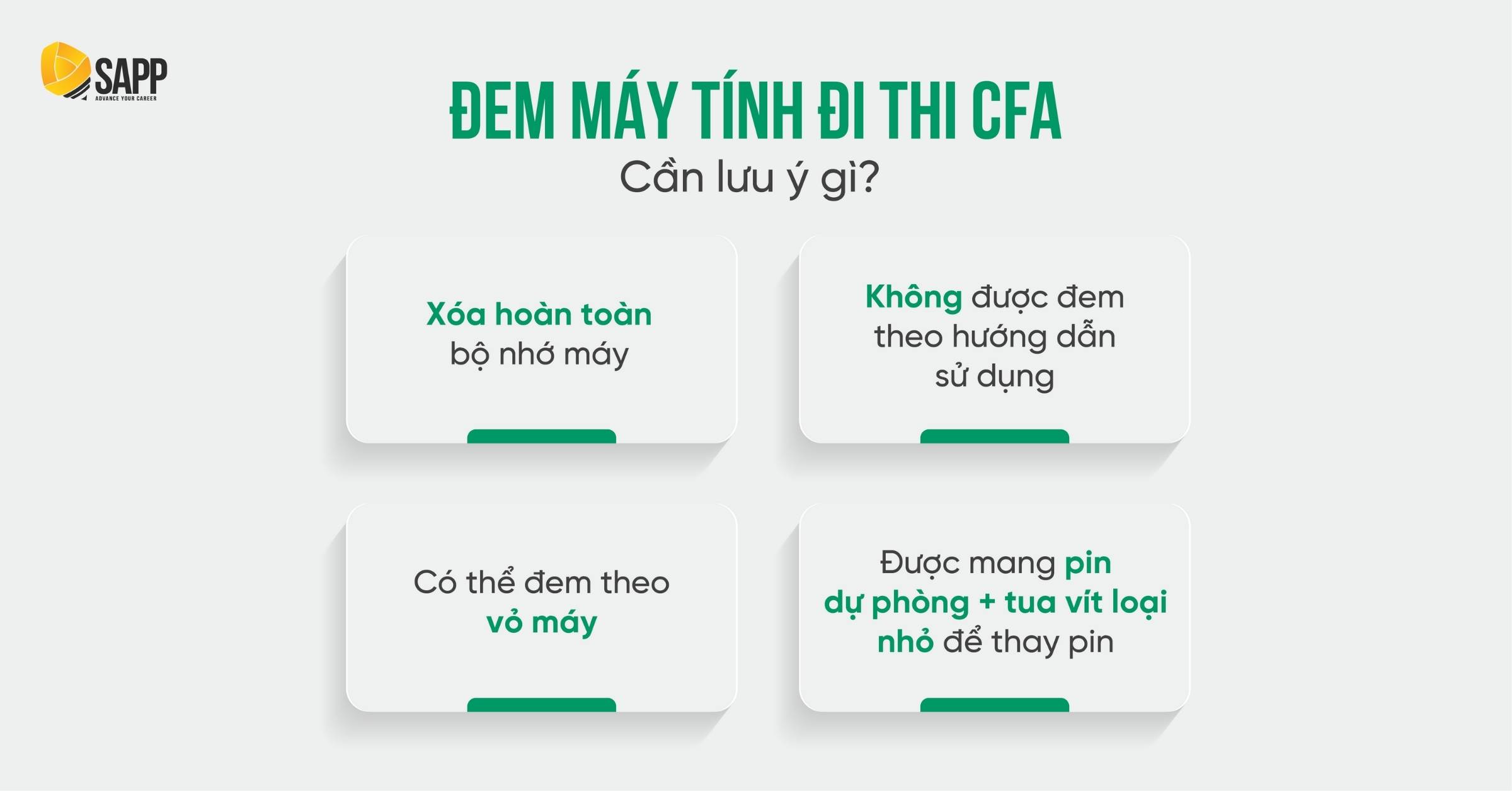 Những lưu ý khi sử dụng máy tính CFA lúc thi 