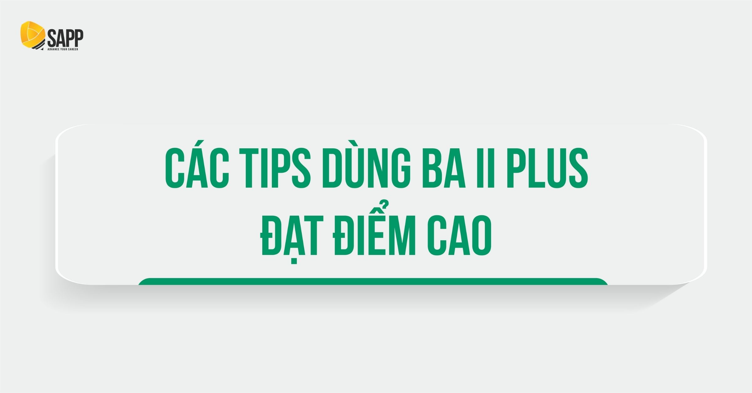 Các tips dùng máy tính CFA 