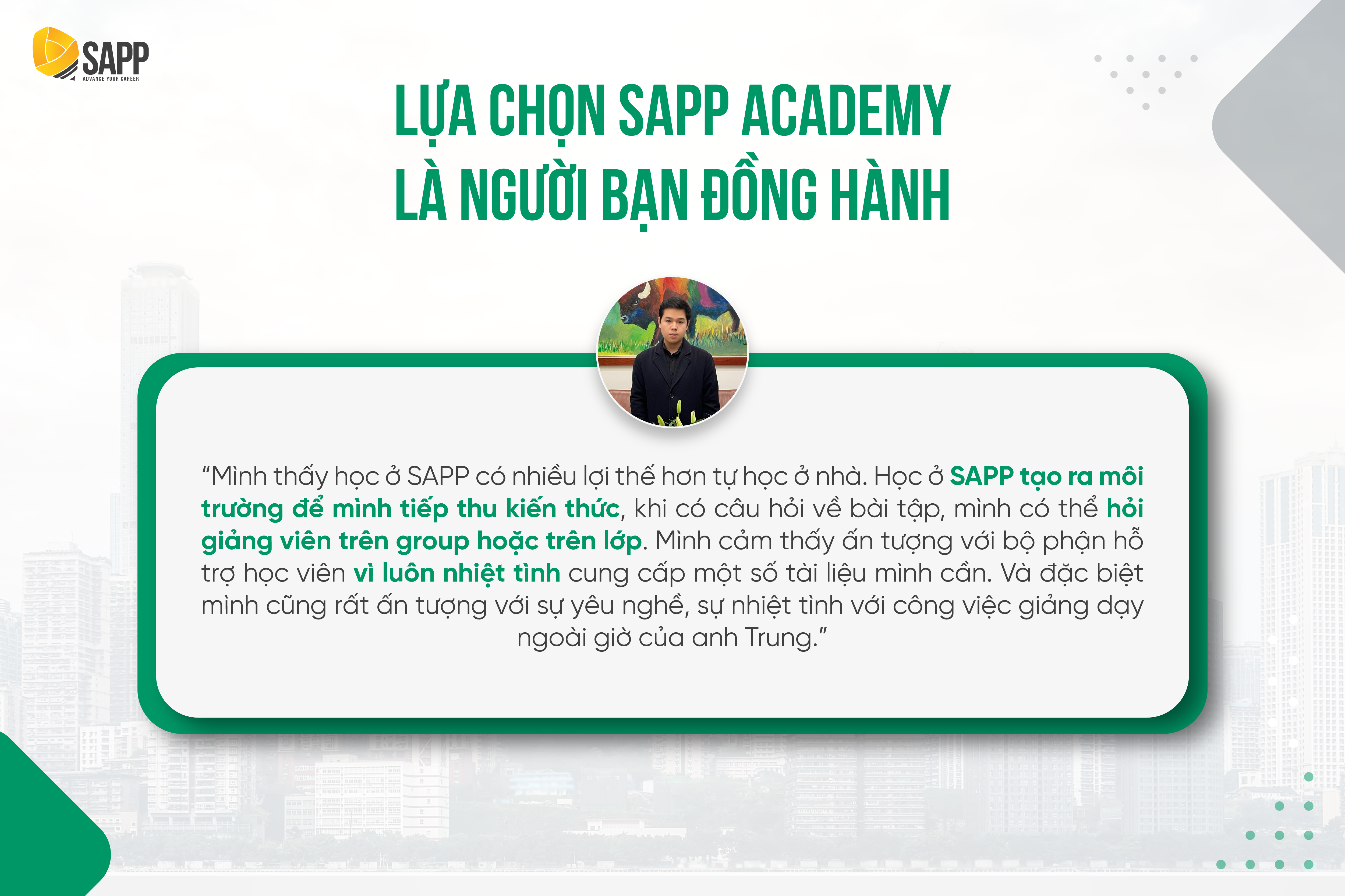 Học viên pass CFA Level 2 Nguyễn Mạnh Hùng