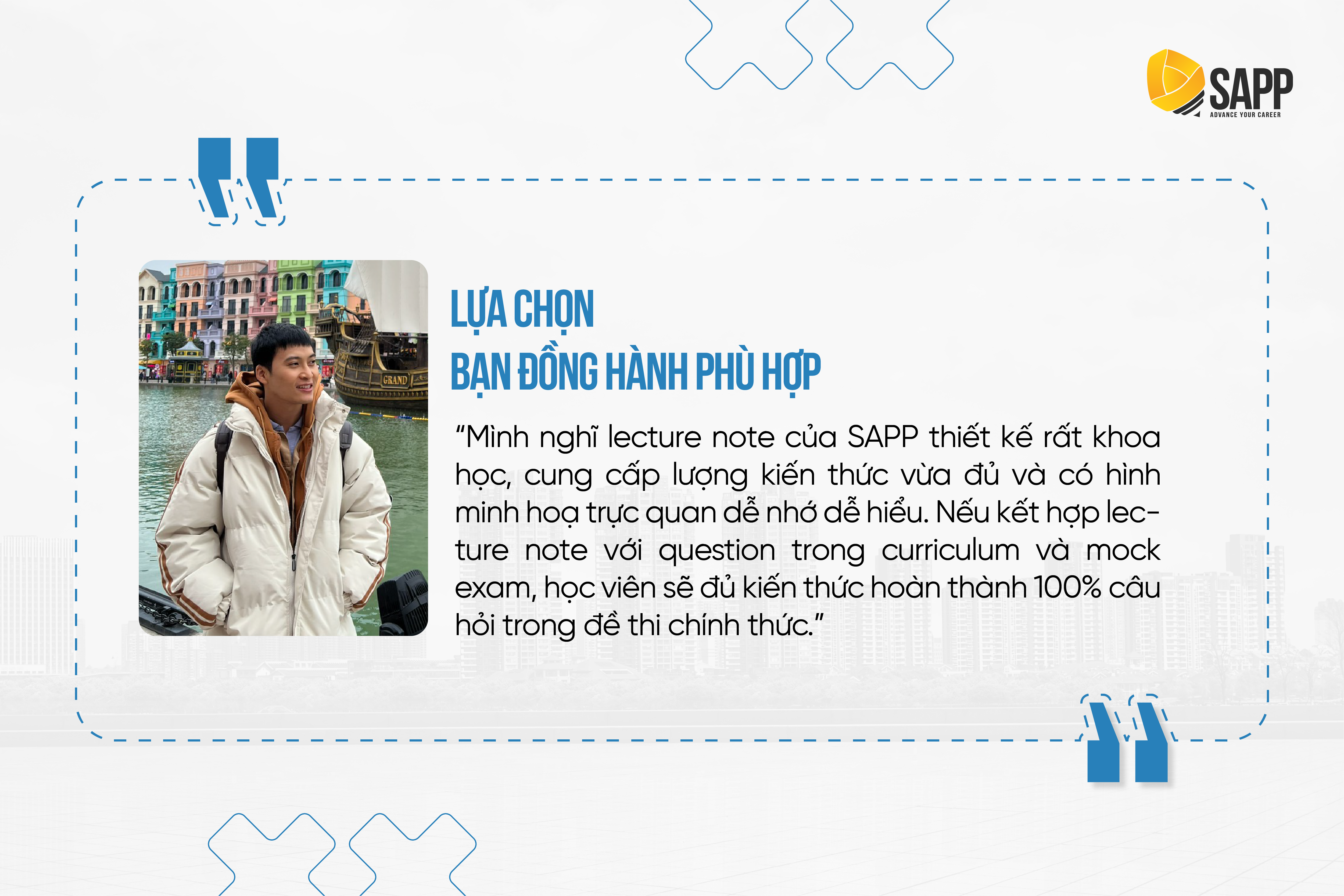 Học viên Top 10% CFA Level 1 Bùi Minh Thắng